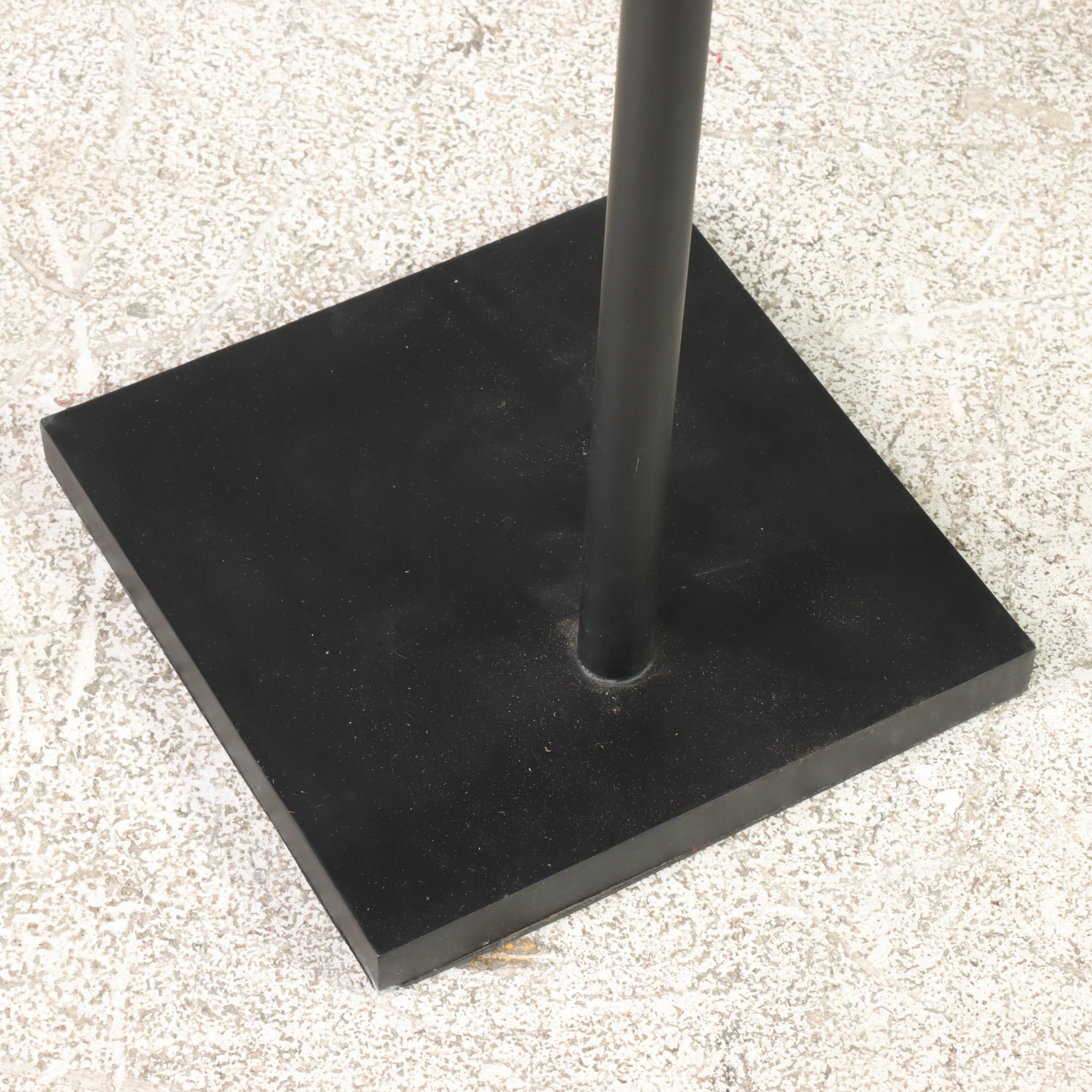 Carved and Polychrome-Decorated Nandi Head with Iron Stand