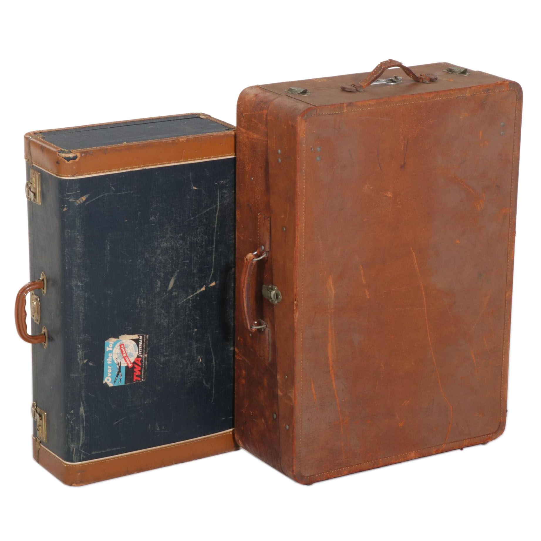 Leather Gentlemen's Suitcase with University of Florida Decal Suitcase