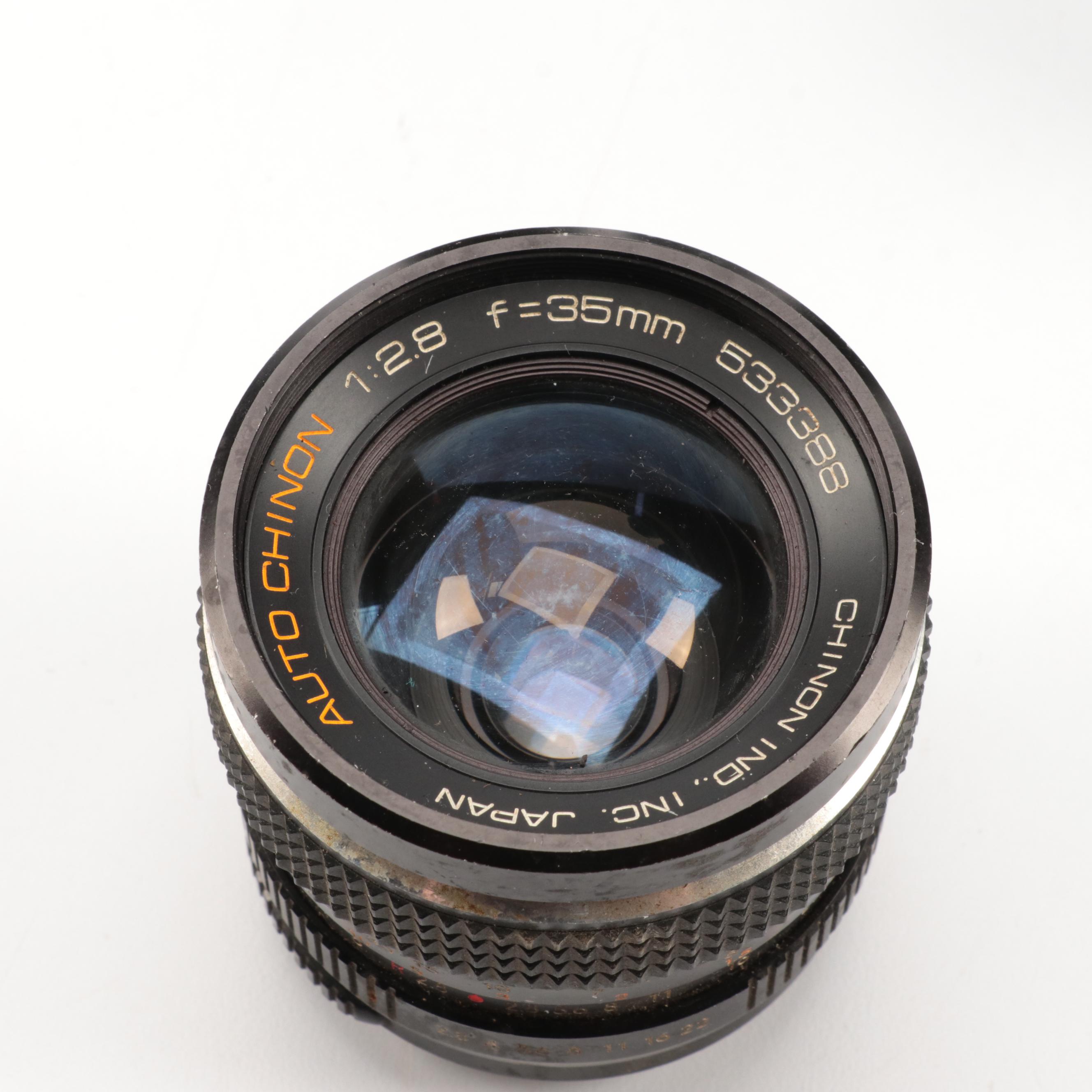 Chinon, Yashica, Pentacon and Promaster Camera Lenses