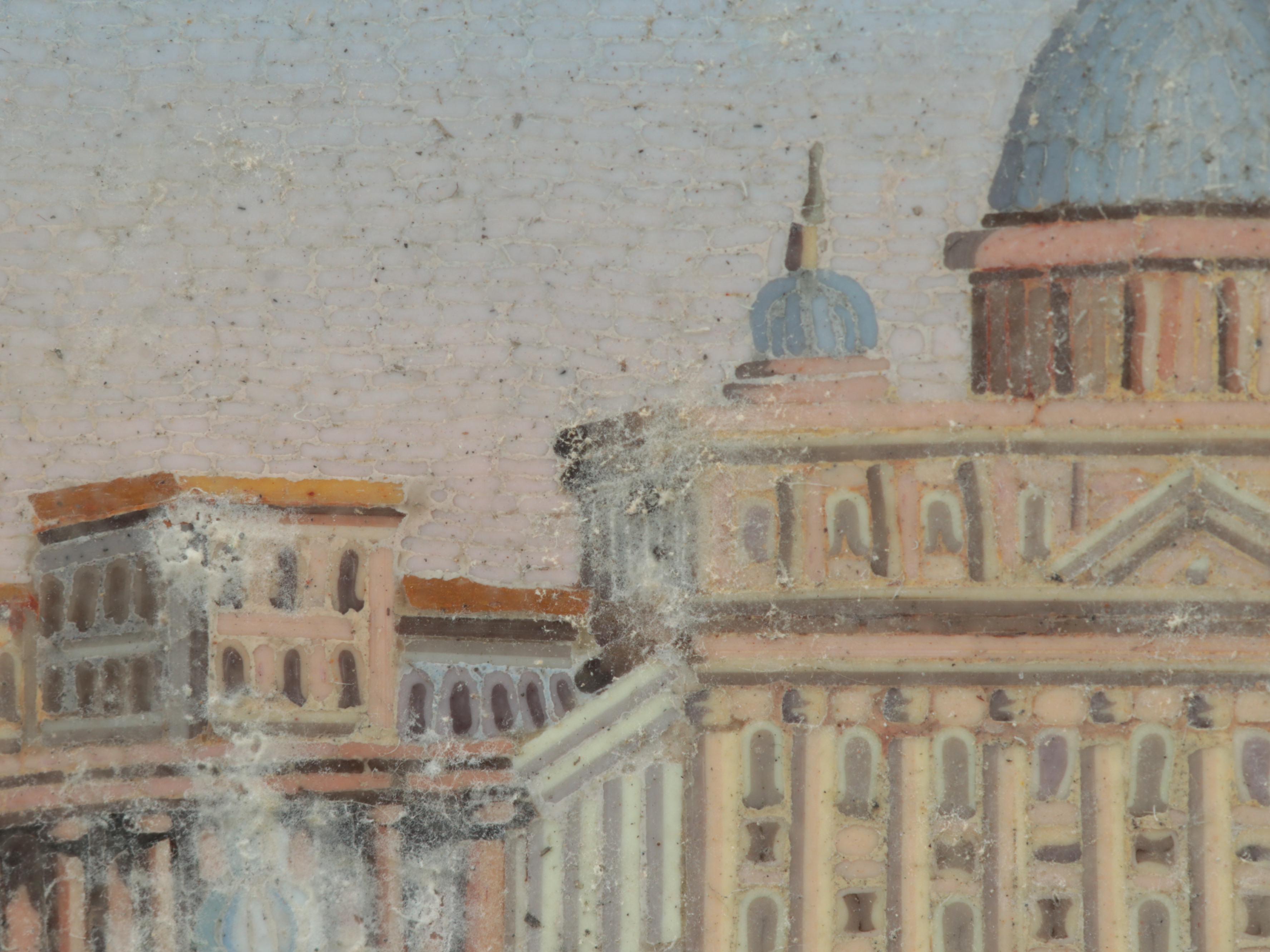 Italian Grand Tour Micromosaic of Saint Peter's Square, Mid-19th Century