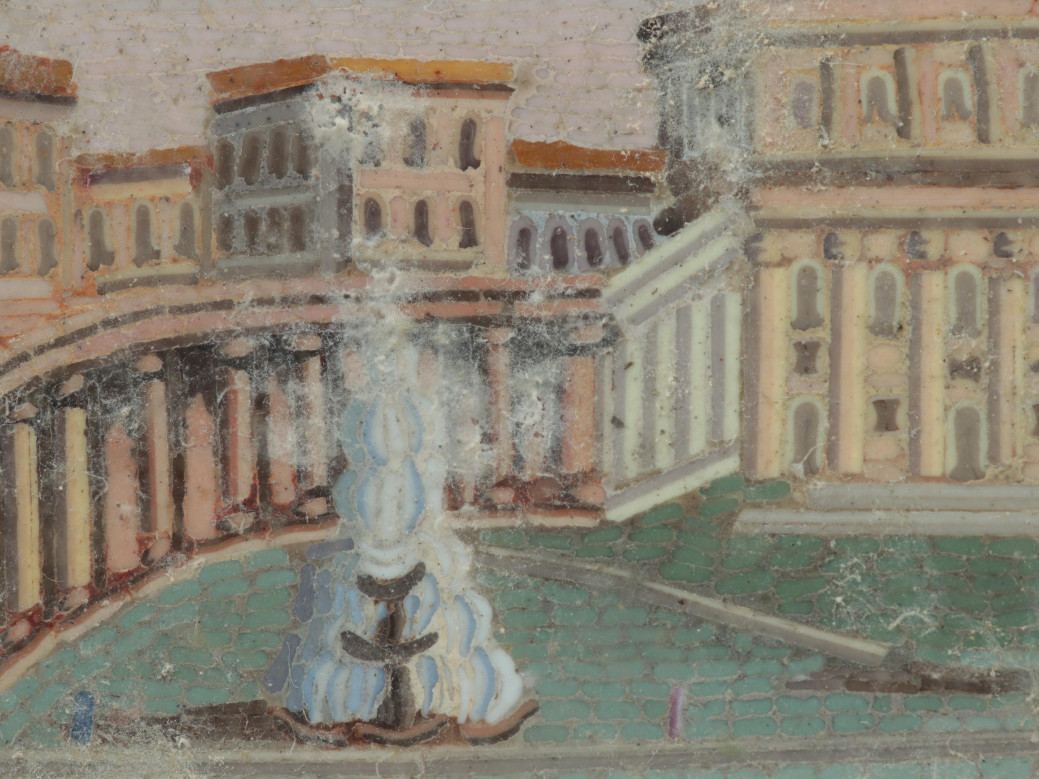 Italian Grand Tour Micromosaic of Saint Peter's Square, Mid-19th Century