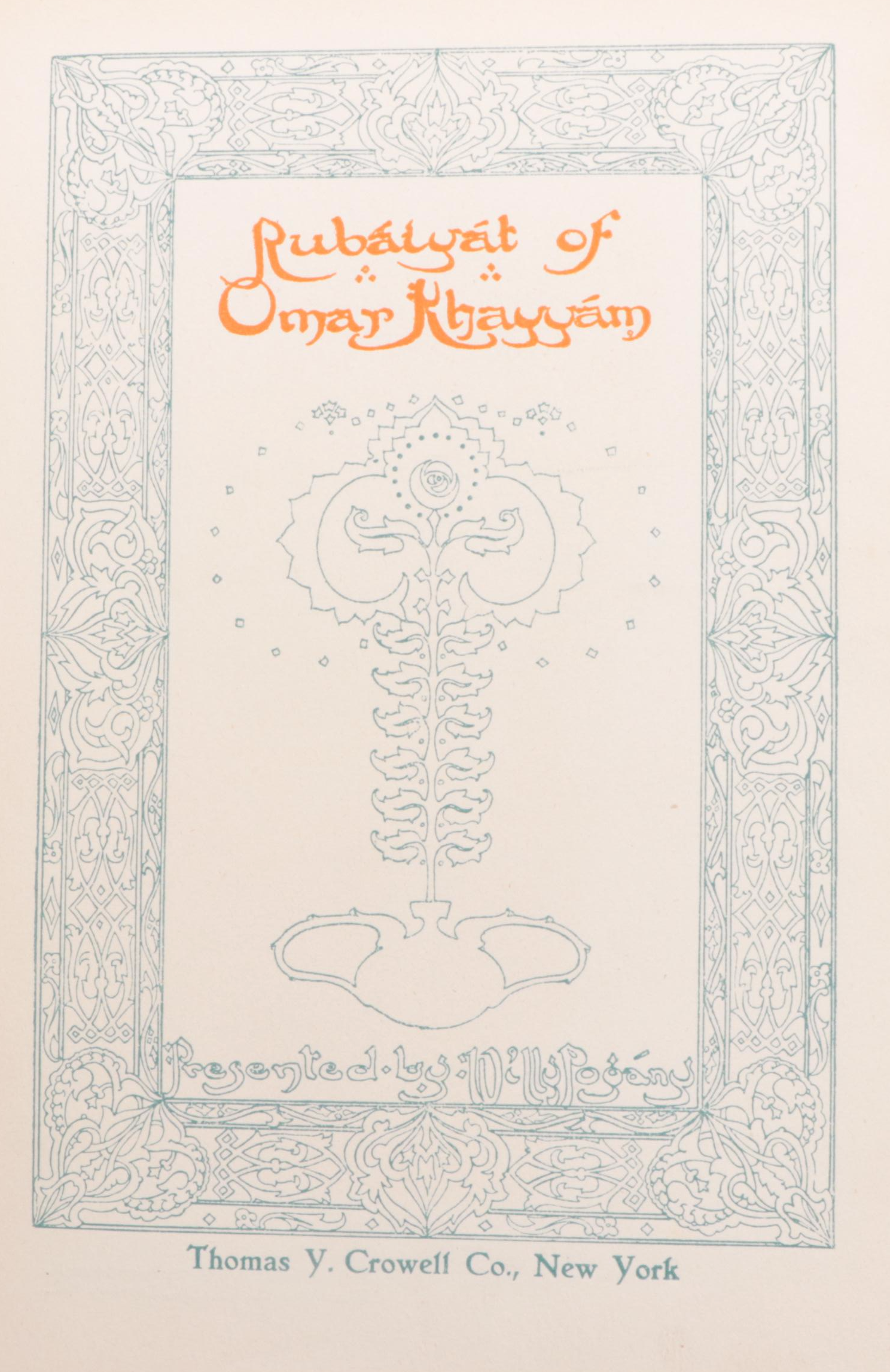 Willy Pogány Illustrated "Rubáiyát of Omar Khayyám" by Edward Fitzgerald