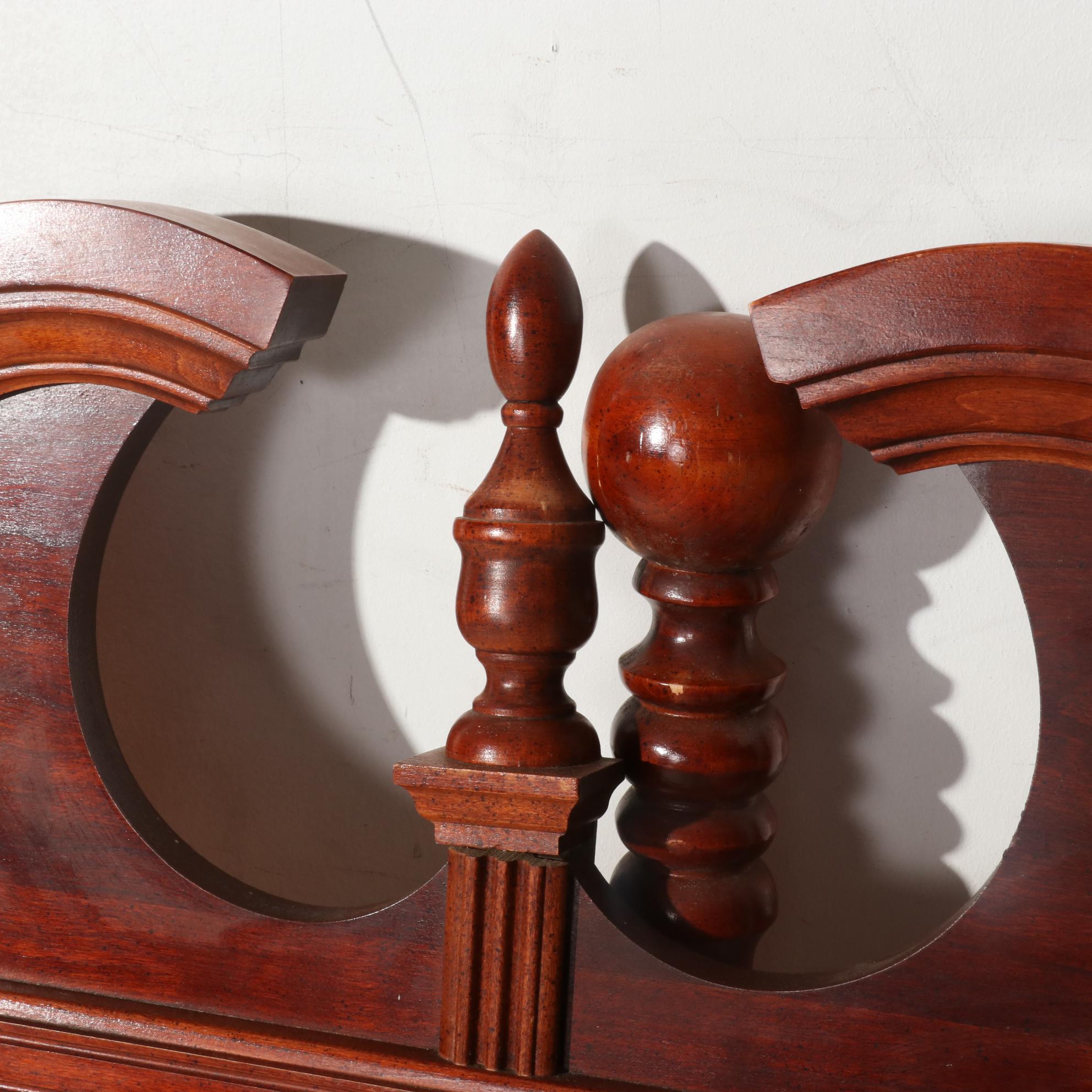 American Colonial Style Cherrywood Full / Queen Headboard and Footboard