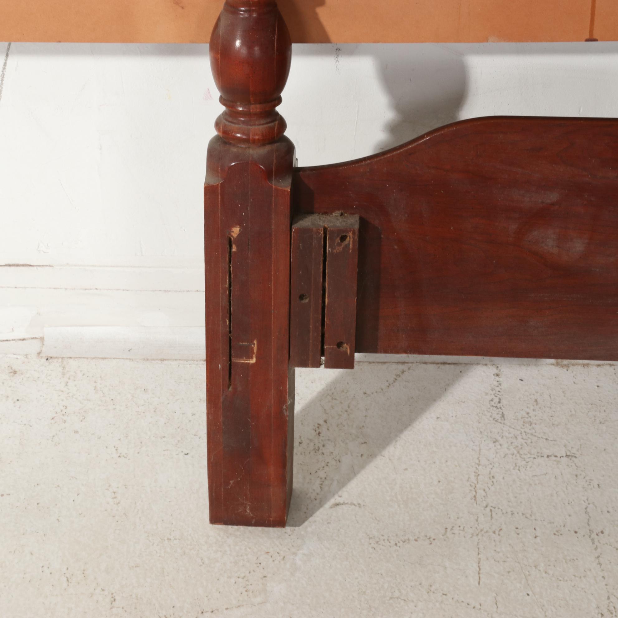 American Colonial Style Cherrywood Full / Queen Headboard and Footboard