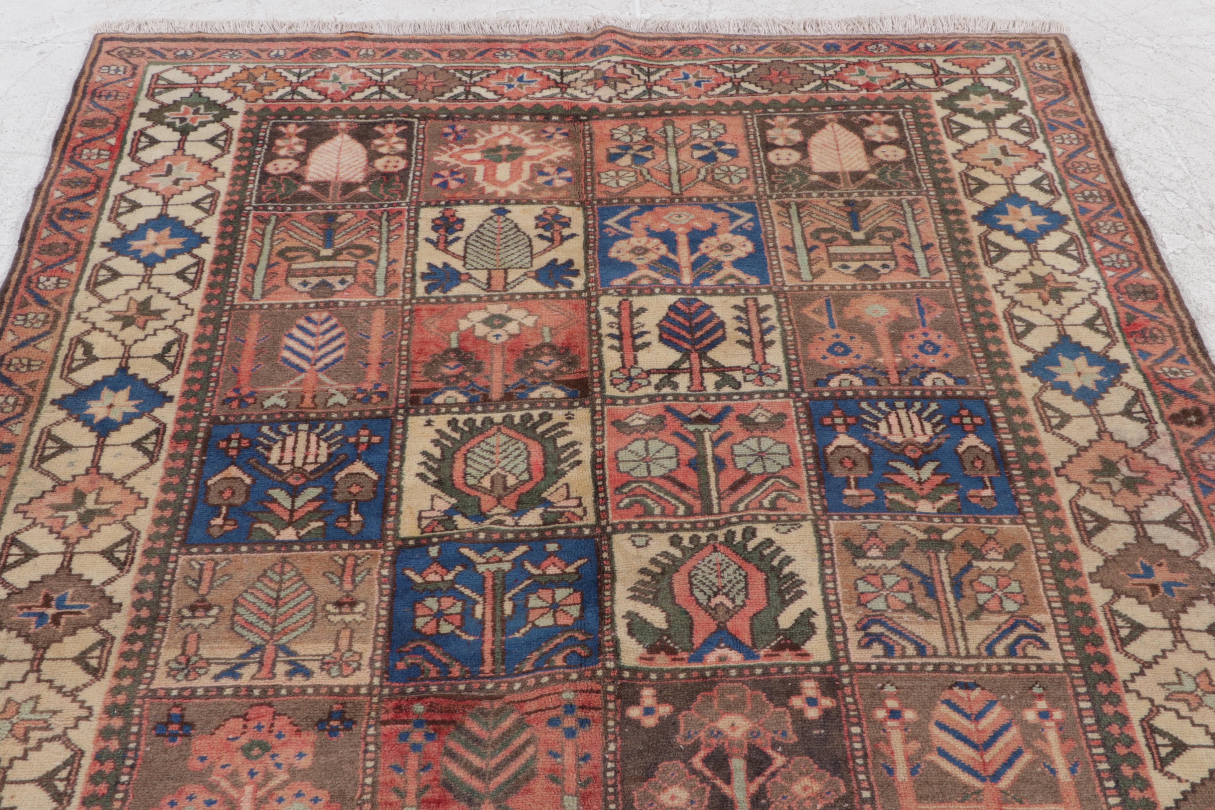 5'2 x 7'8 Hand-Knotted Persian Bakhtiari Area Rug