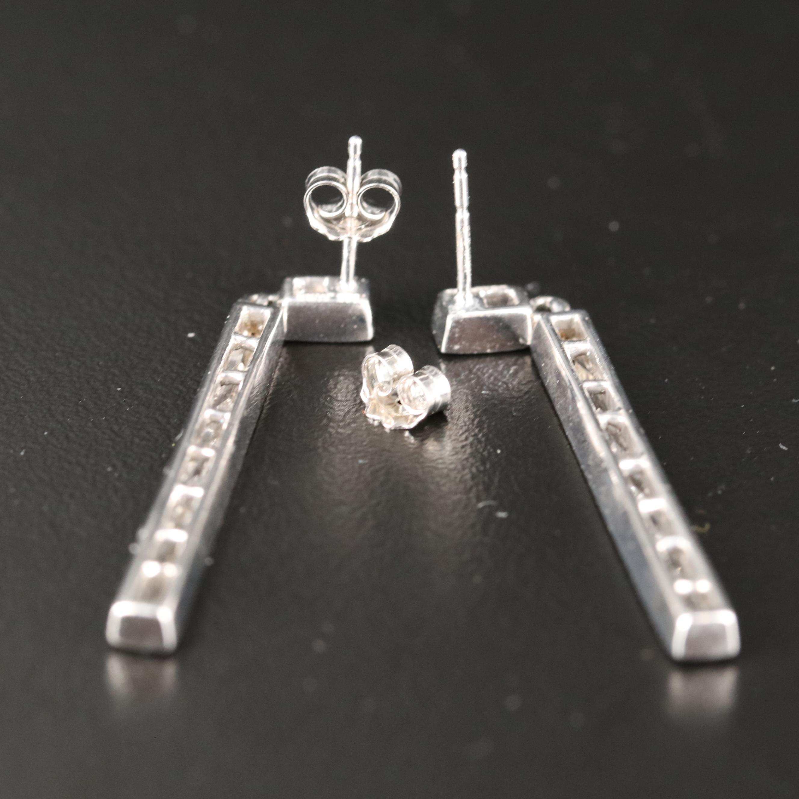 Sterling Sapphire Earrings