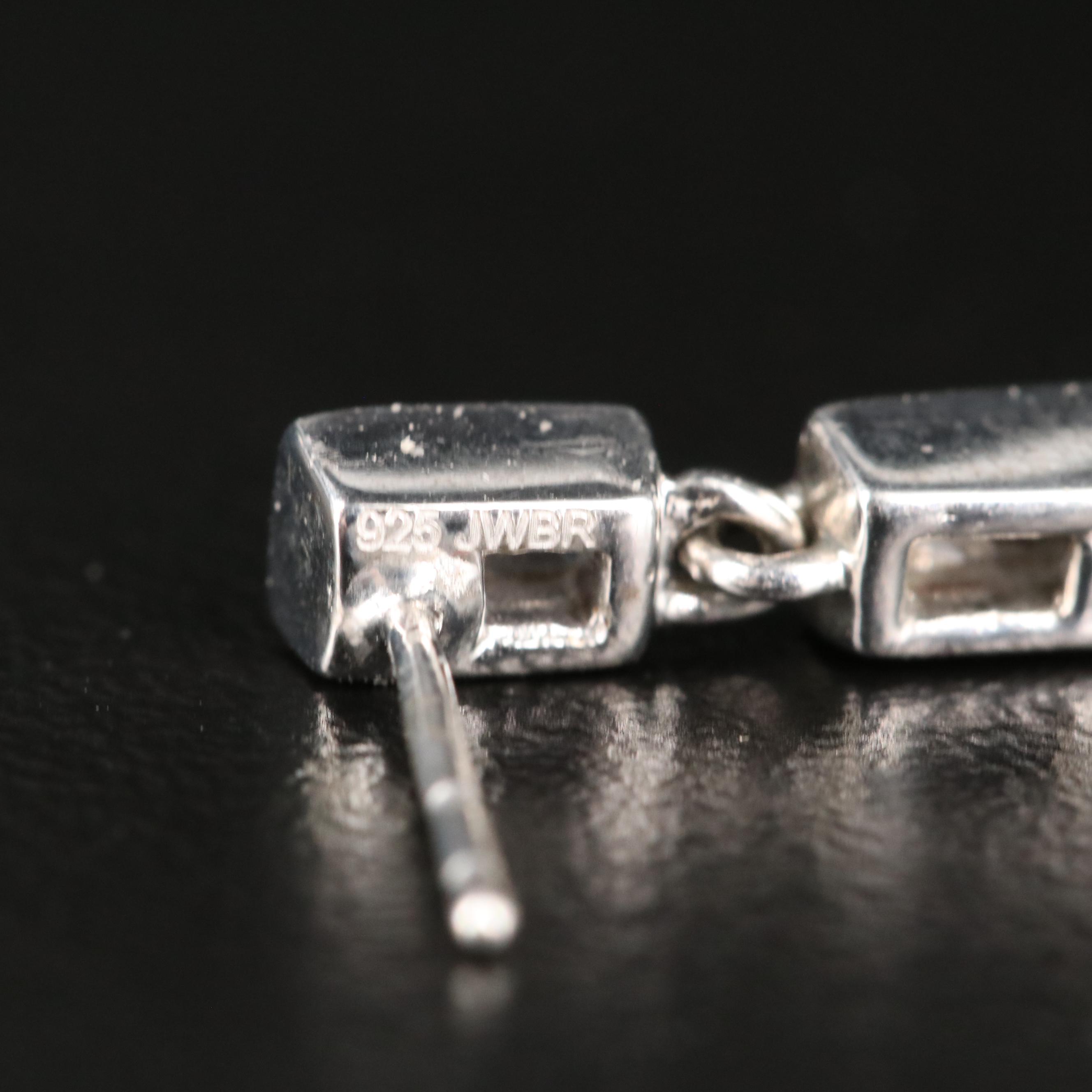 Sterling Sapphire Earrings