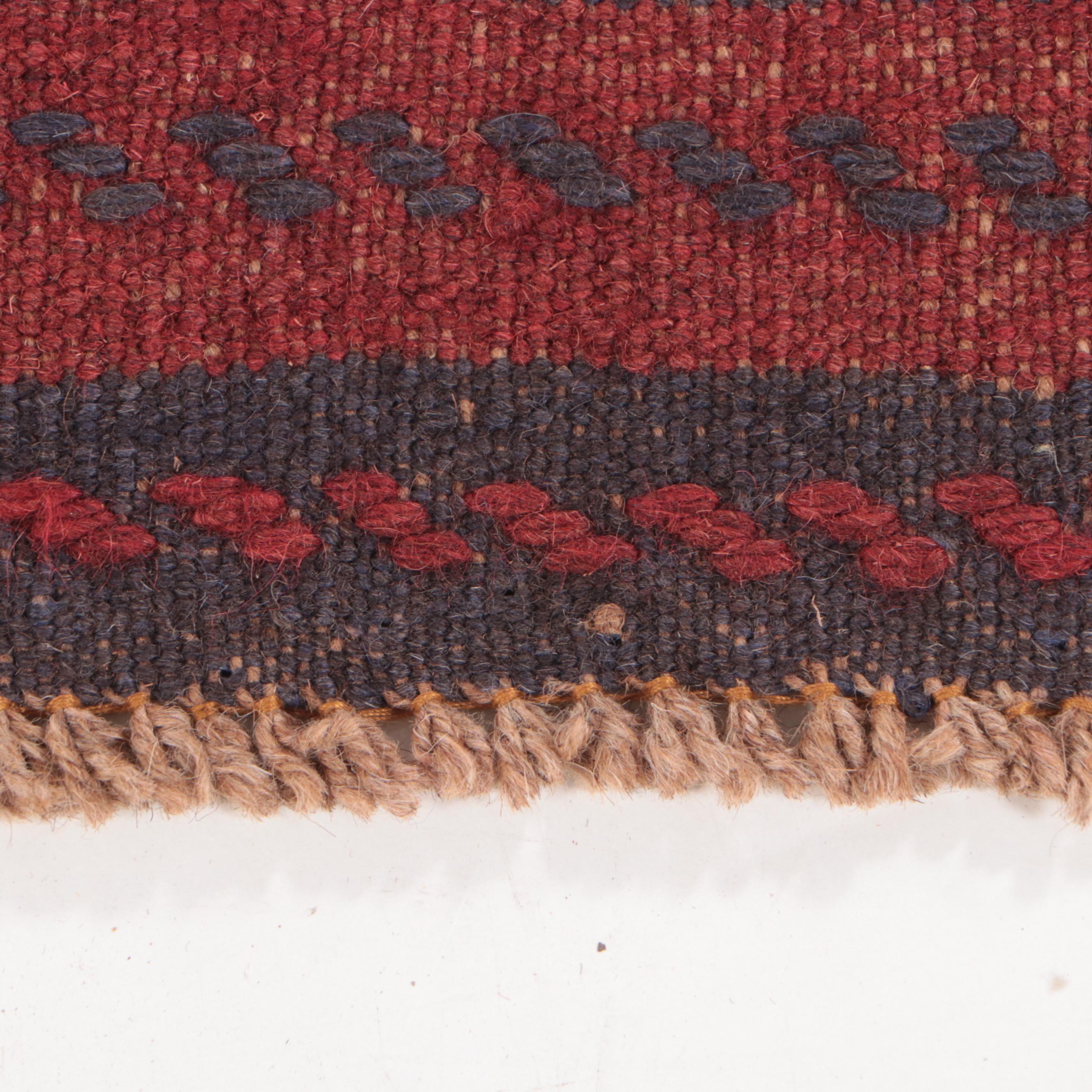 2'1 x 8'5 Hand-Knotted Afghan Mixed Technique Carpet Runner