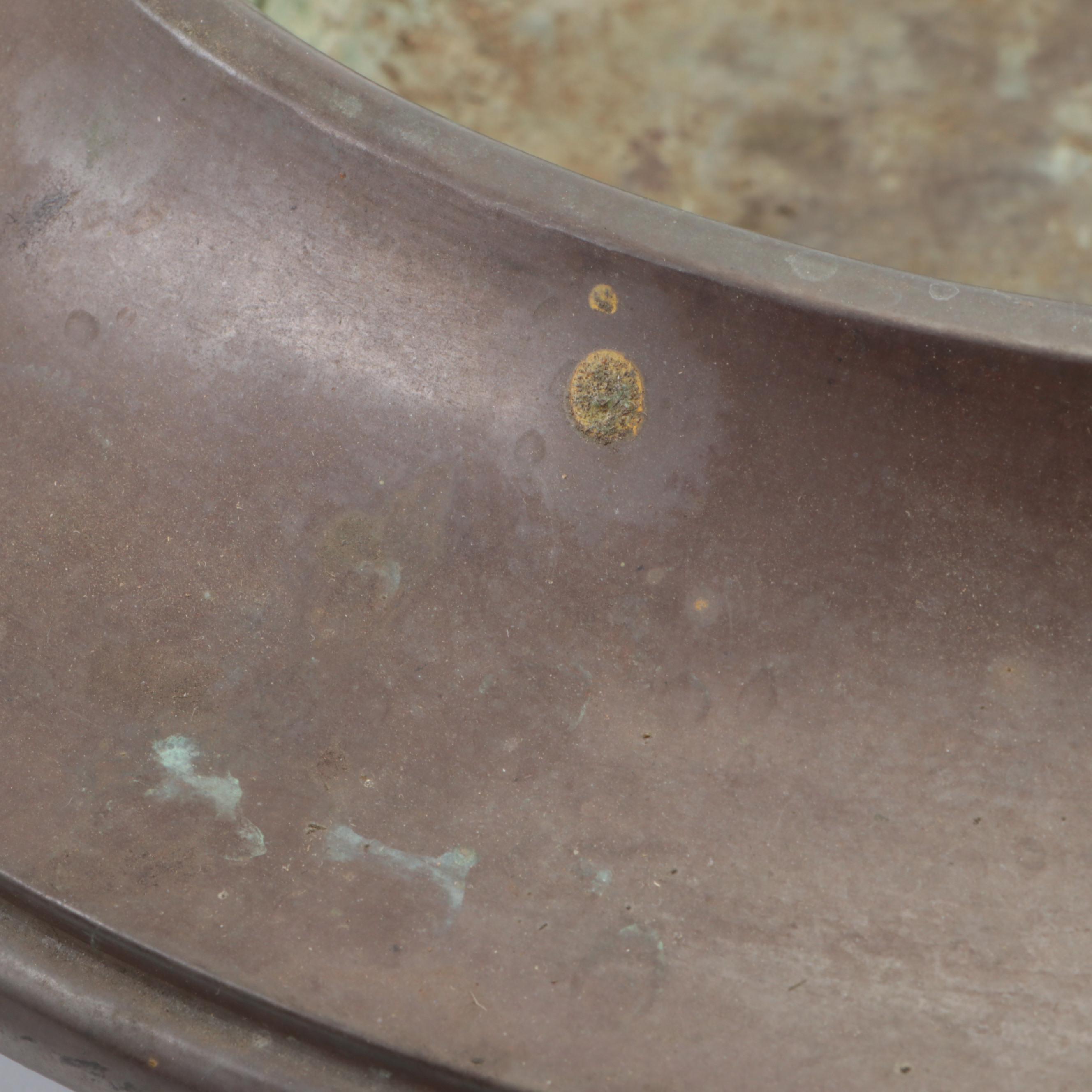English Brass Lions Paw Planter Pot with Other Brazier Top