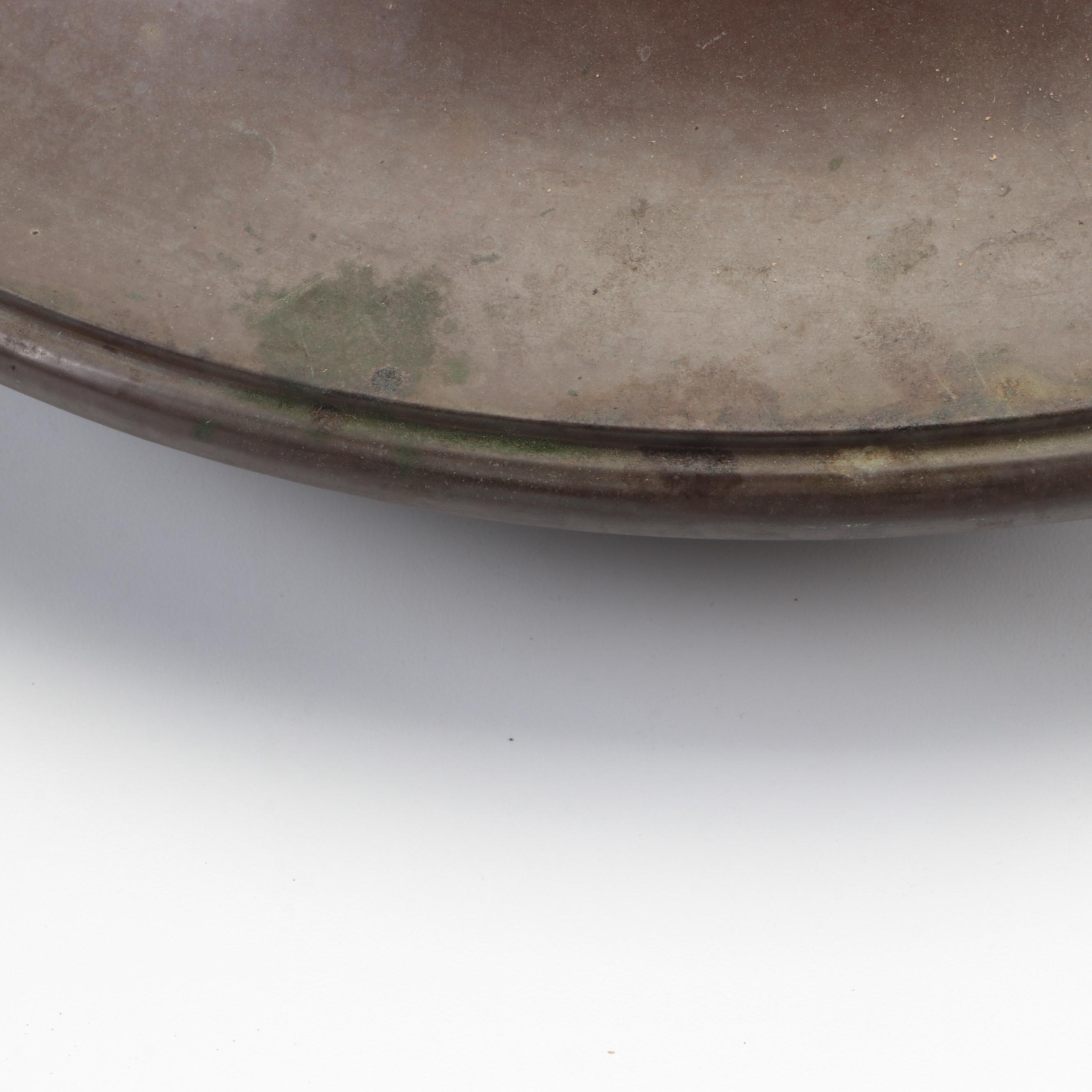 English Brass Lions Paw Planter Pot with Other Brazier Top