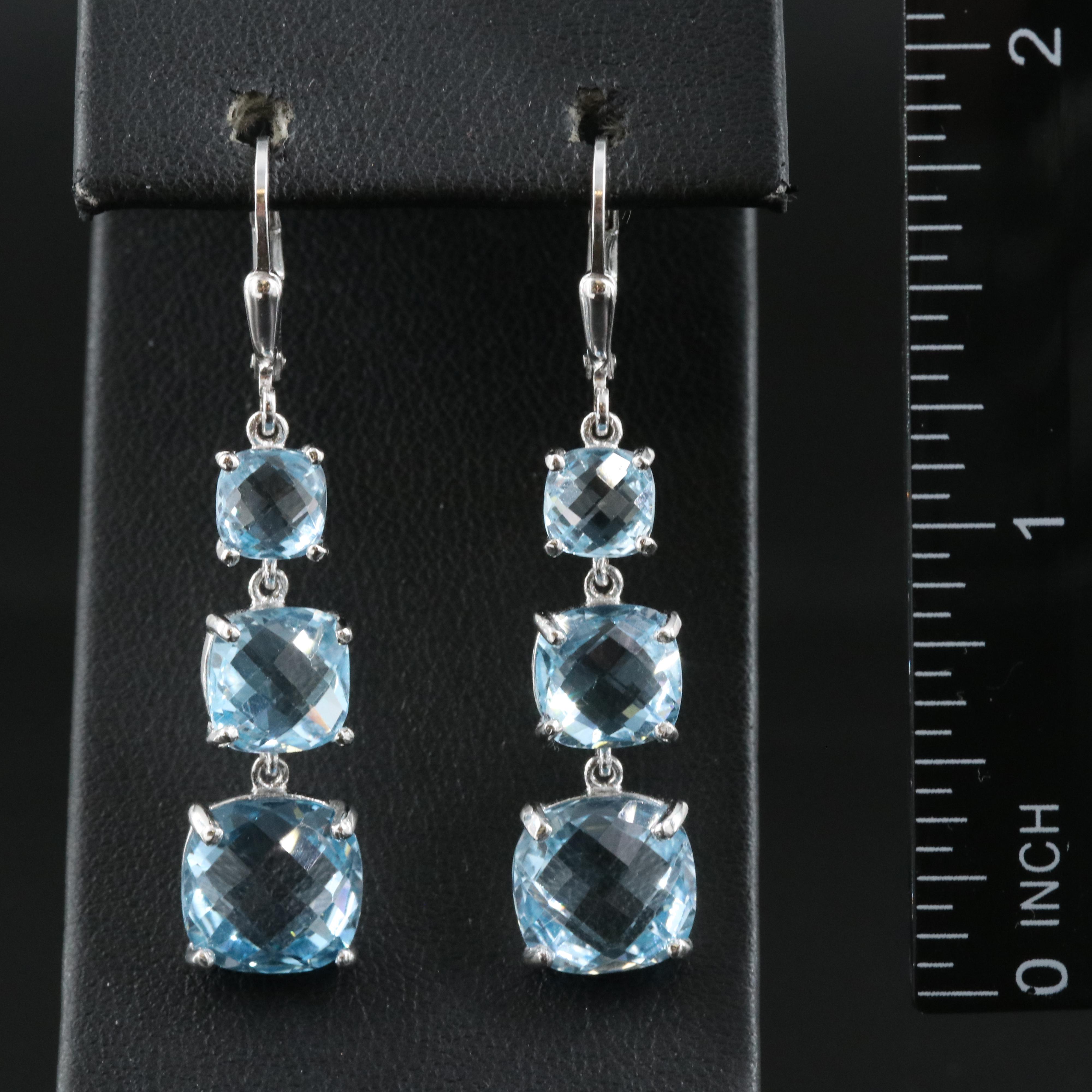 Sterling Topaz Earrings