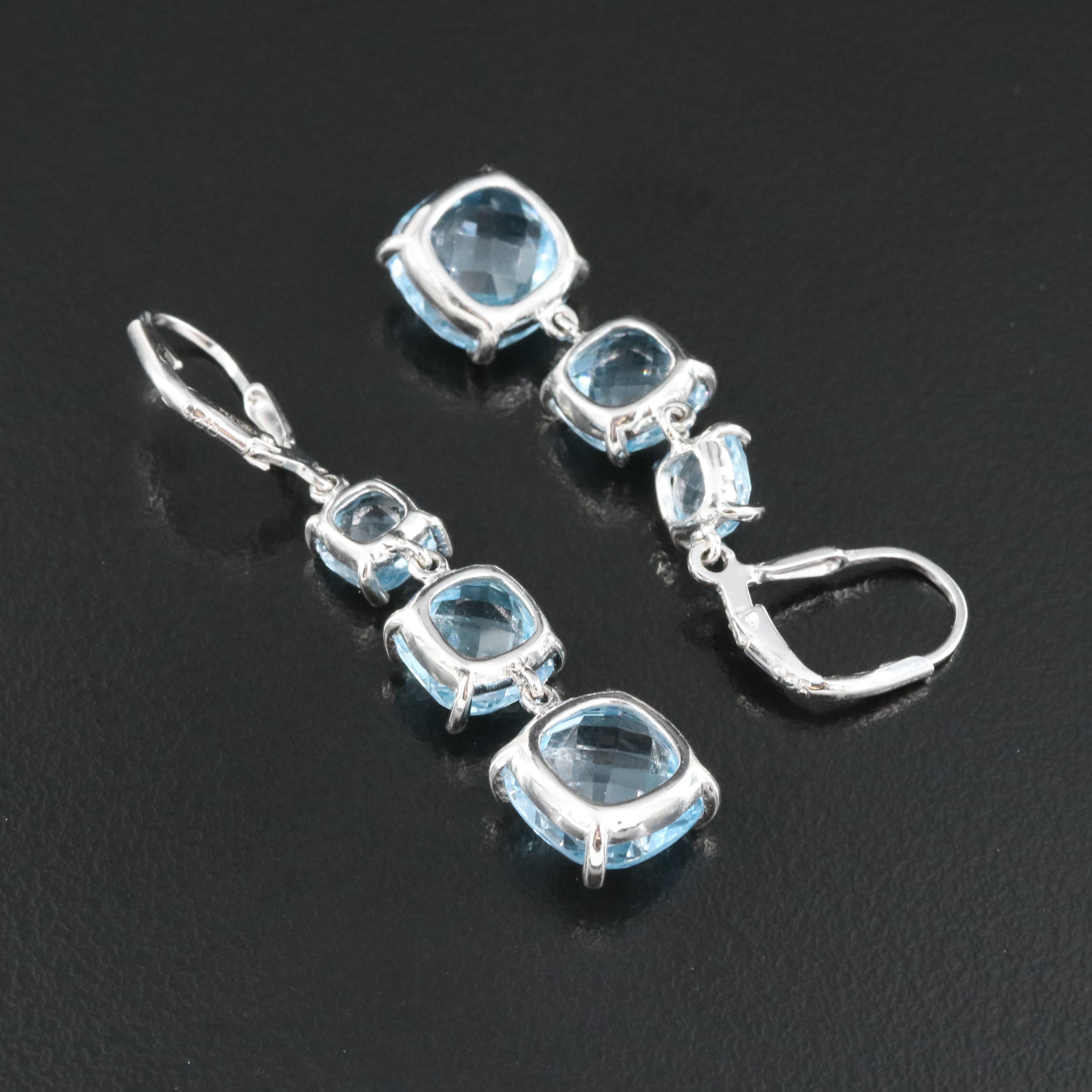 Sterling Topaz Earrings