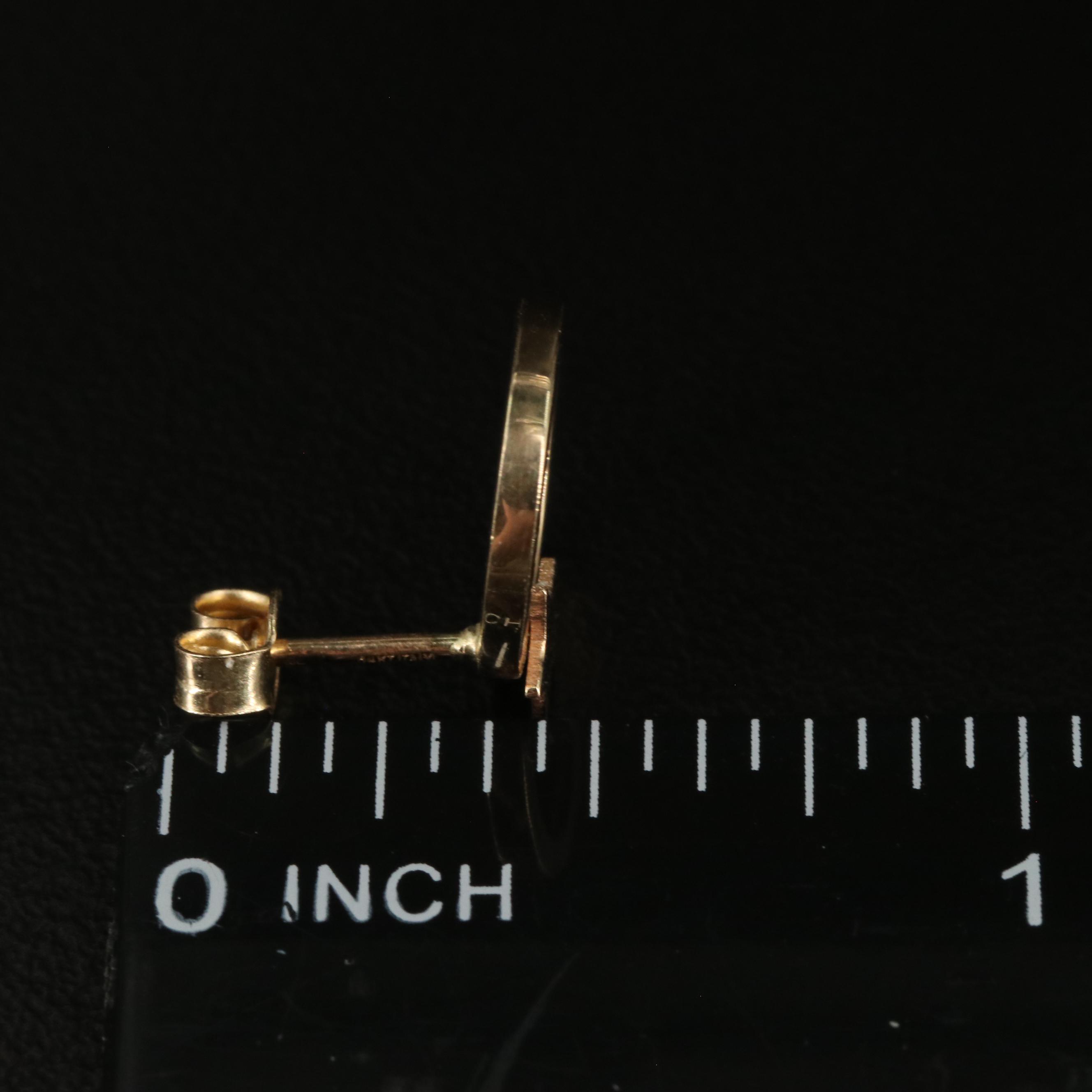 14K Hoop with Star Earrings