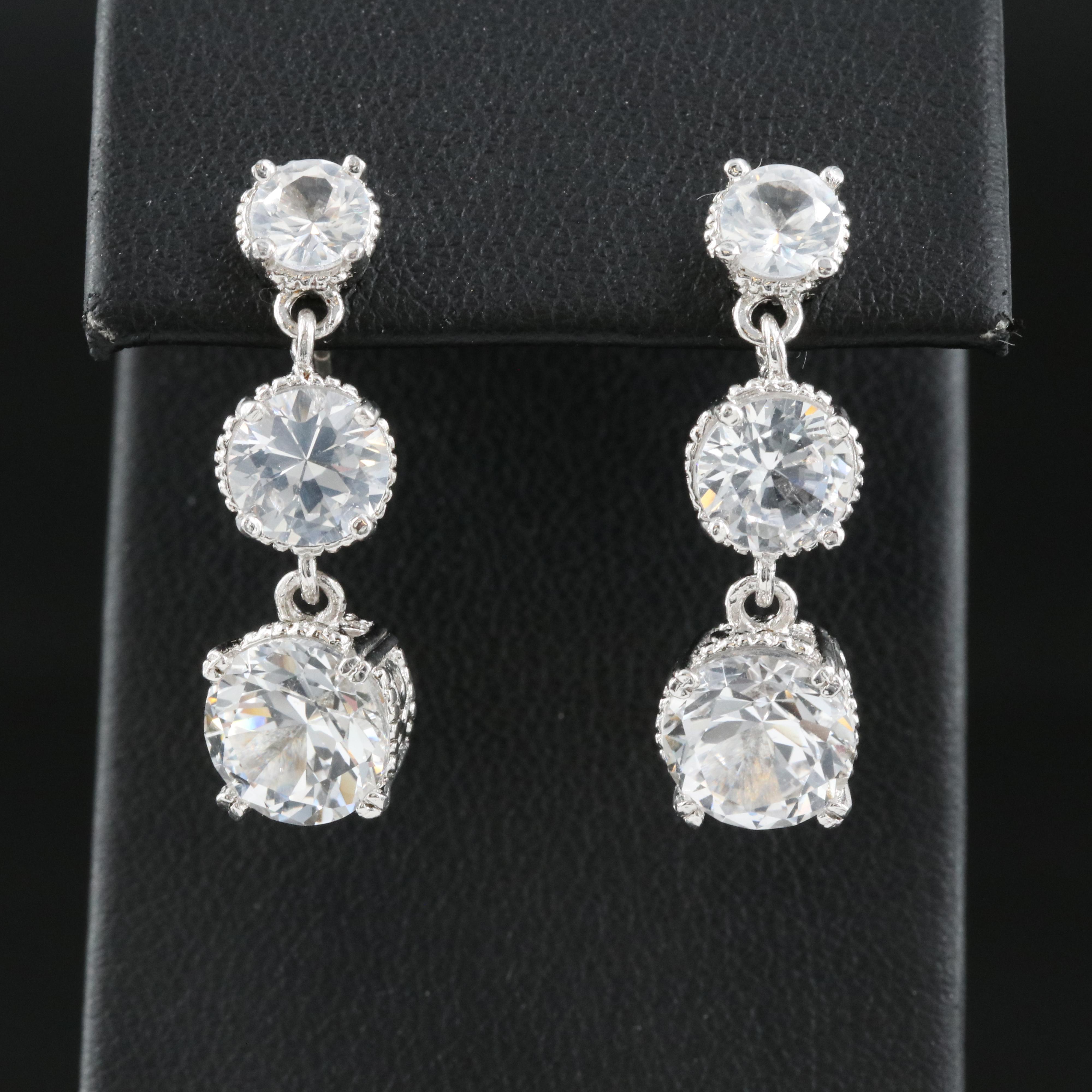 Sterling Sapphire Earrings