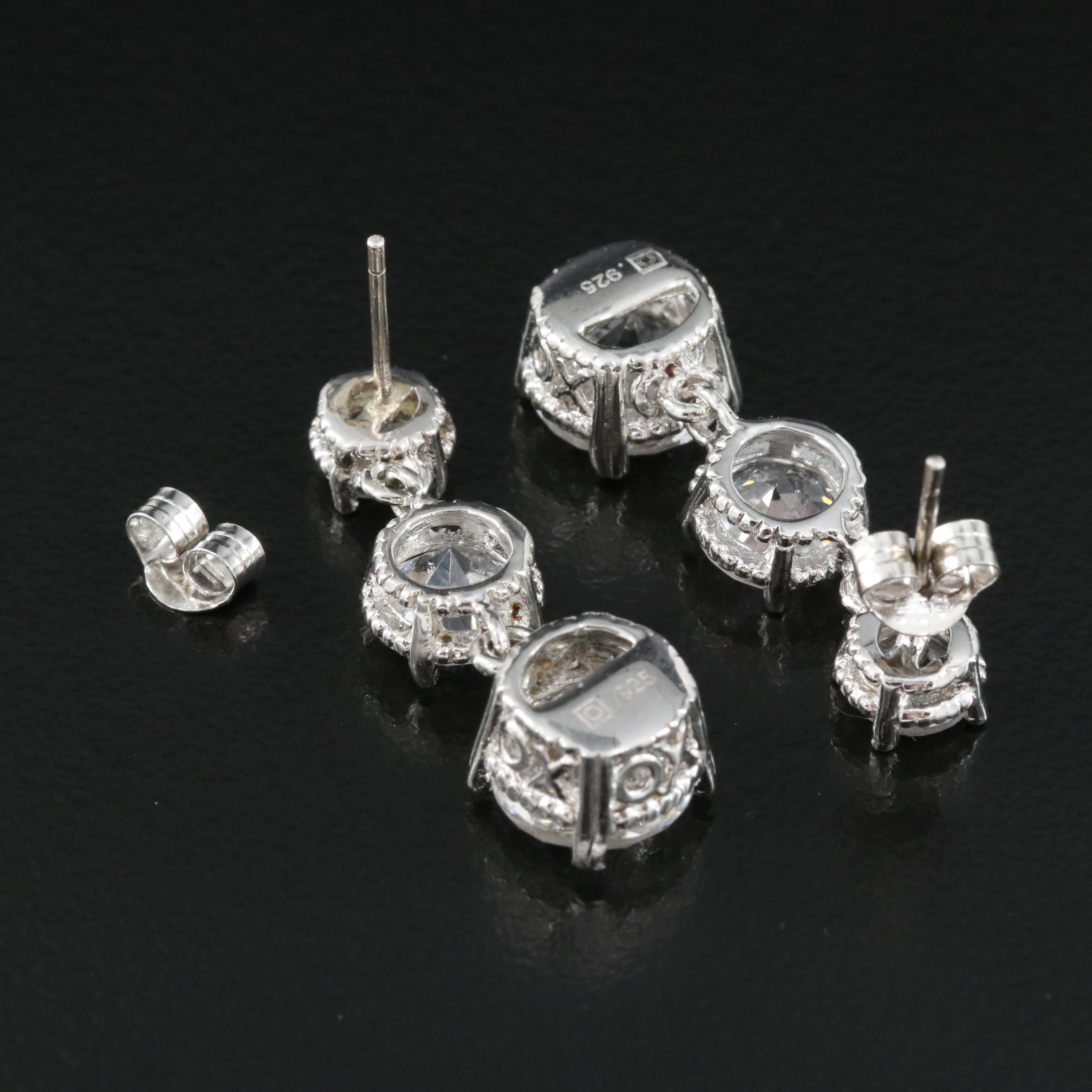 Sterling Sapphire Earrings