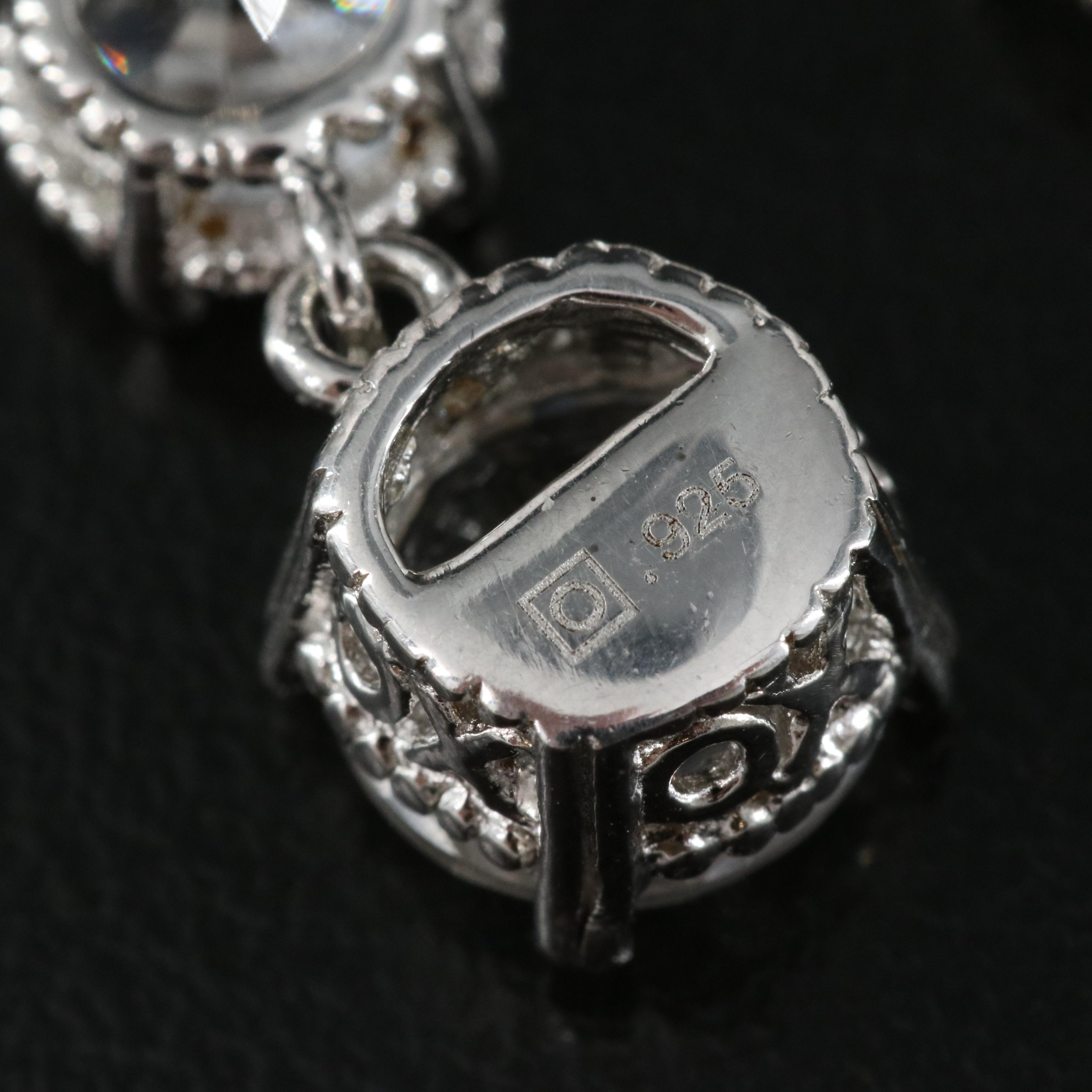 Sterling Sapphire Earrings