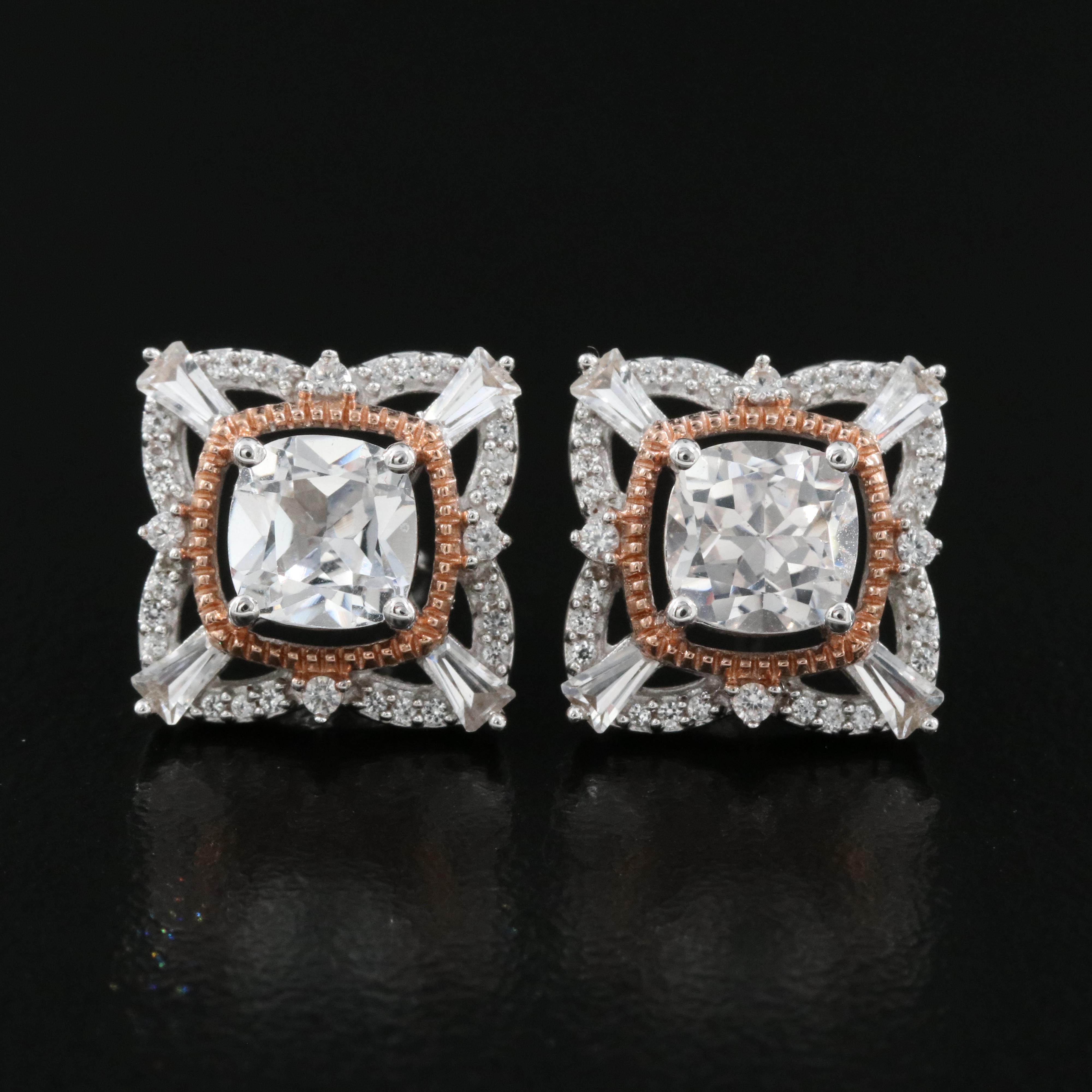 Sterling Sapphire Earrings