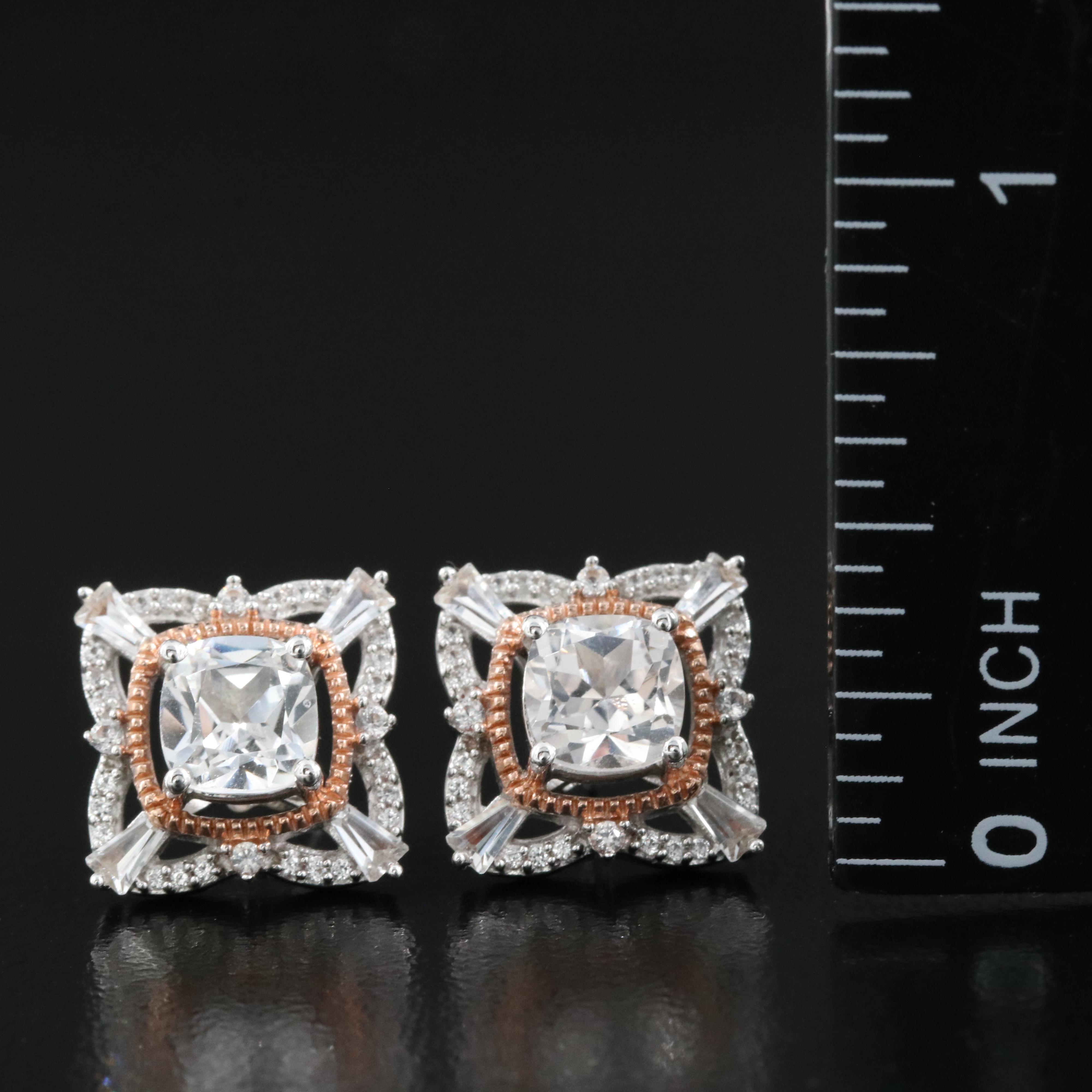 Sterling Sapphire Earrings