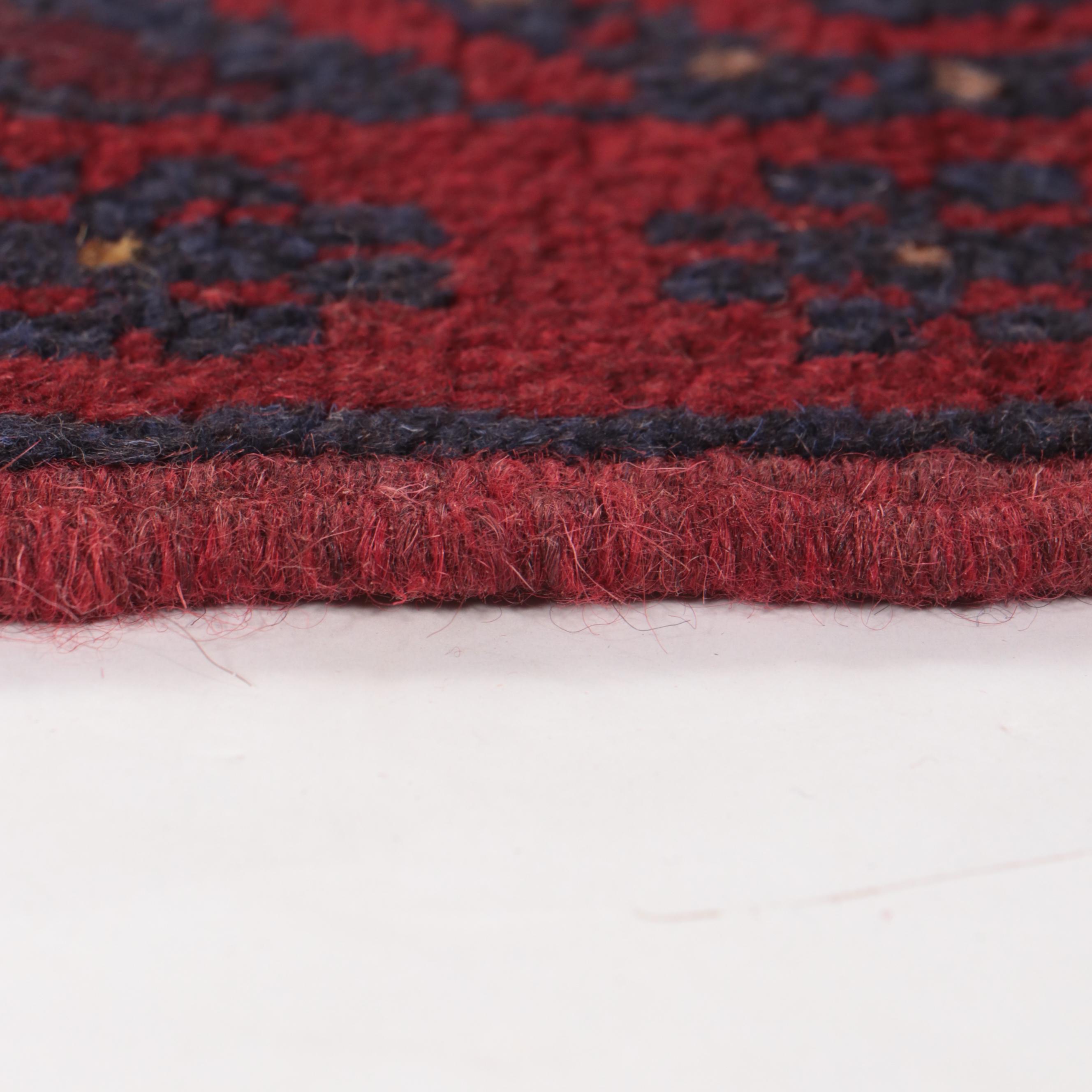 2' x 7'9 Hand-Knotted Afghan Mixed Technique Carpet Runner