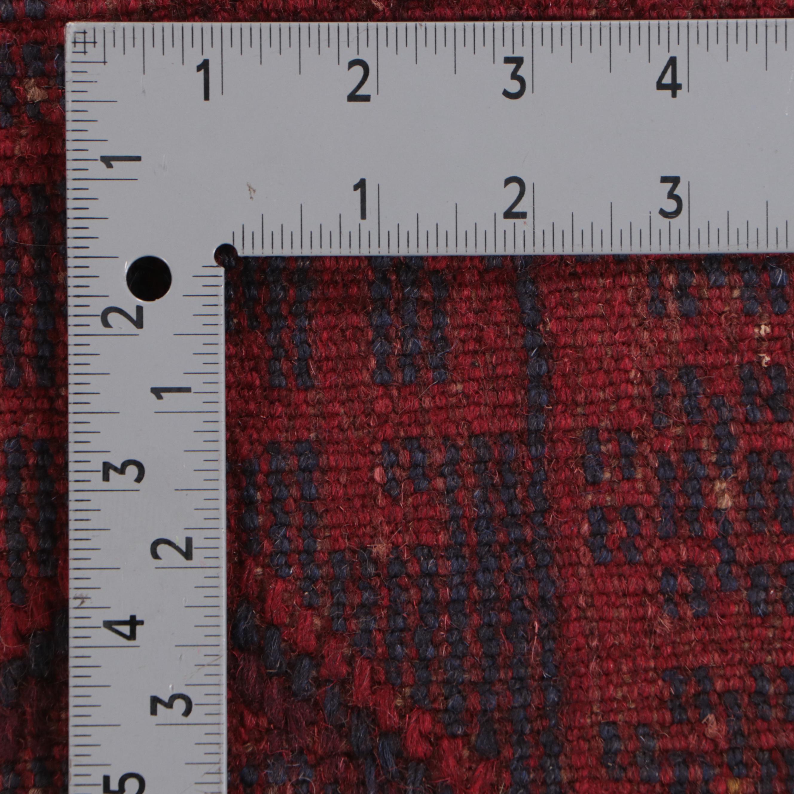 2' x 7'9 Hand-Knotted Afghan Mixed Technique Carpet Runner