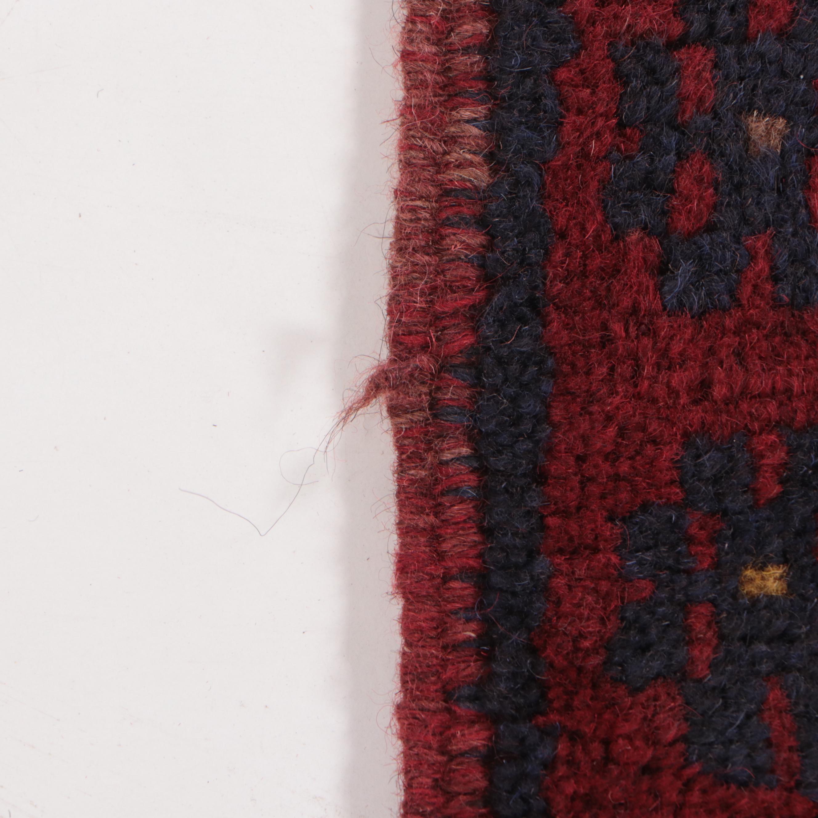 2' x 7'9 Hand-Knotted Afghan Mixed Technique Carpet Runner