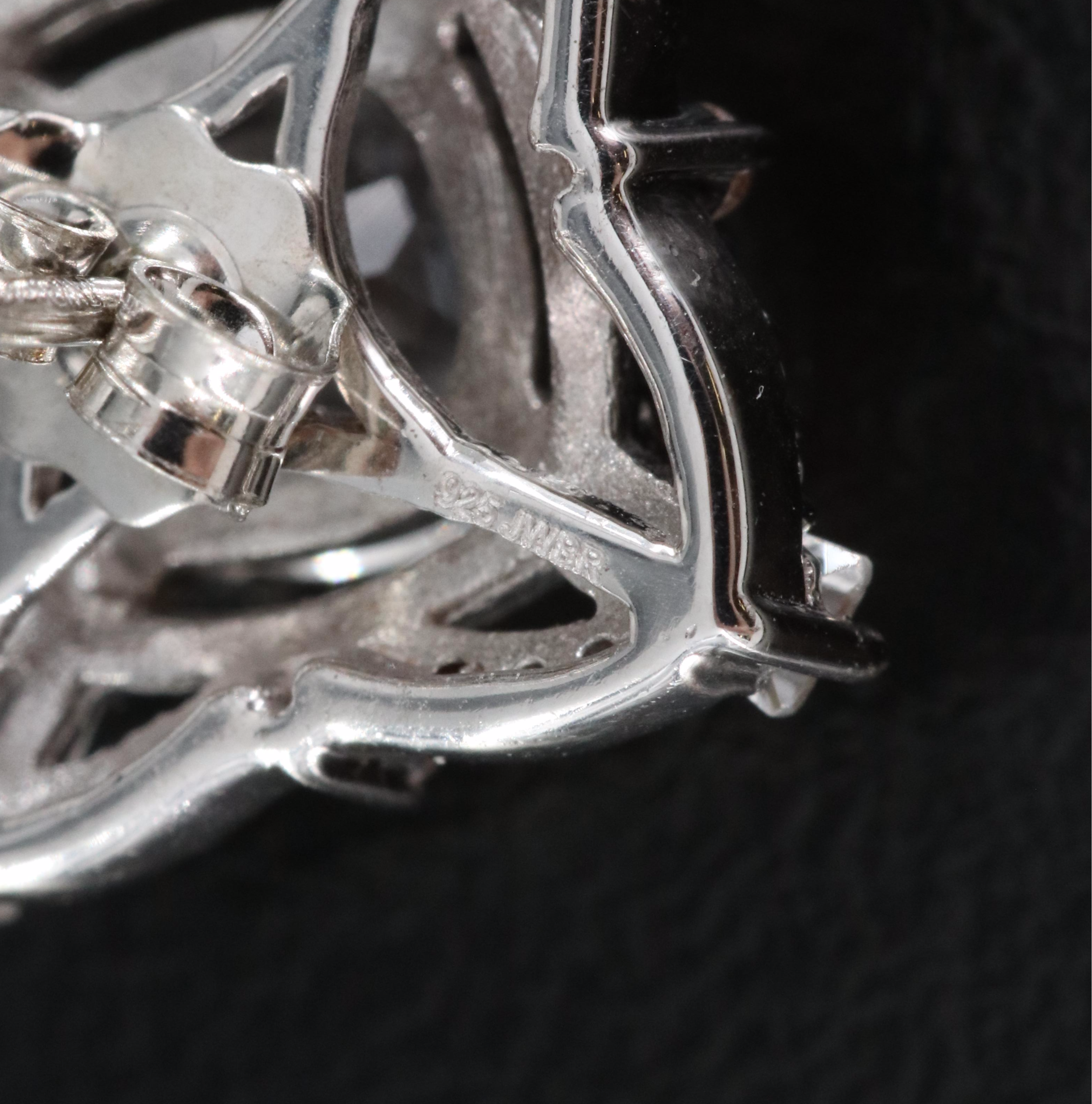 Sterling Sapphire Earrings