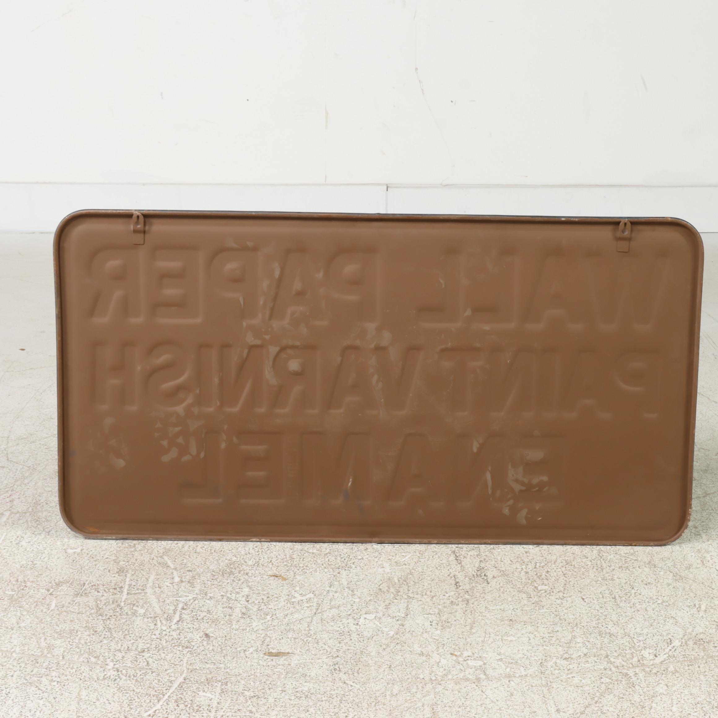 Paint Store Advertising Sign, Mid-20th Century