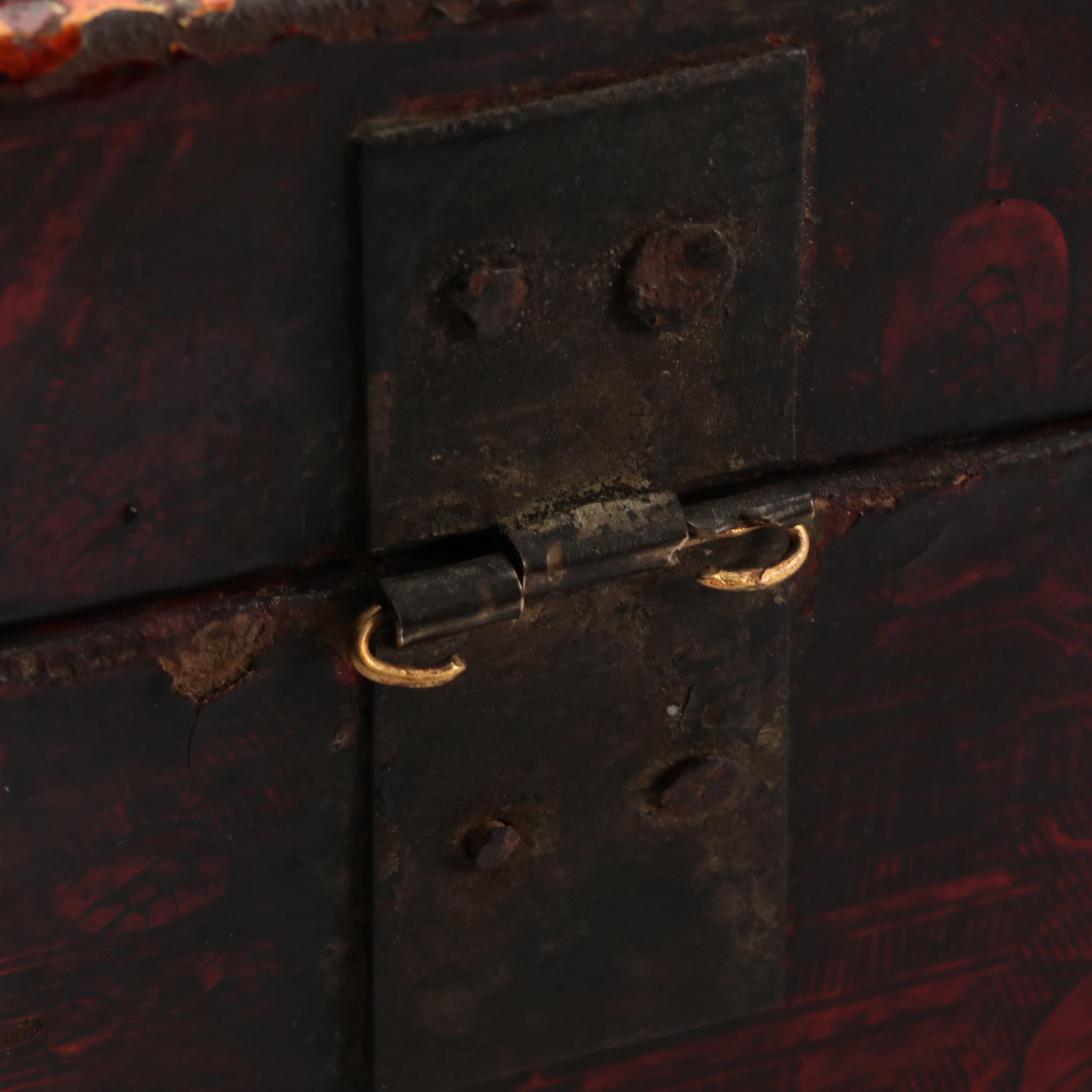 Chinese Wooden Jewelry Boxes with Mah Jong and Fortune Stick Sets