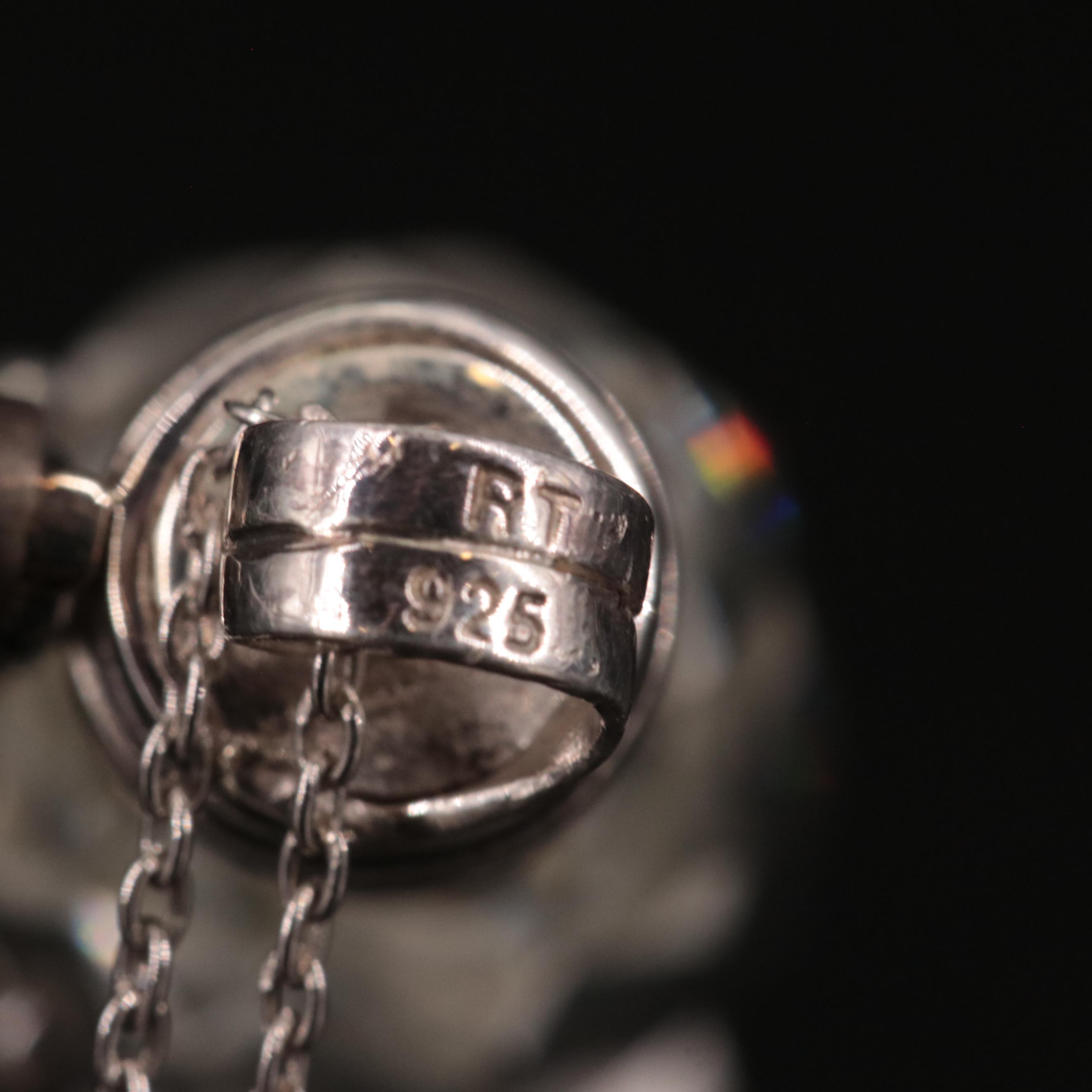 Sterling Rock Crystal Quartz and Peridot Teardrop Pendant Necklace