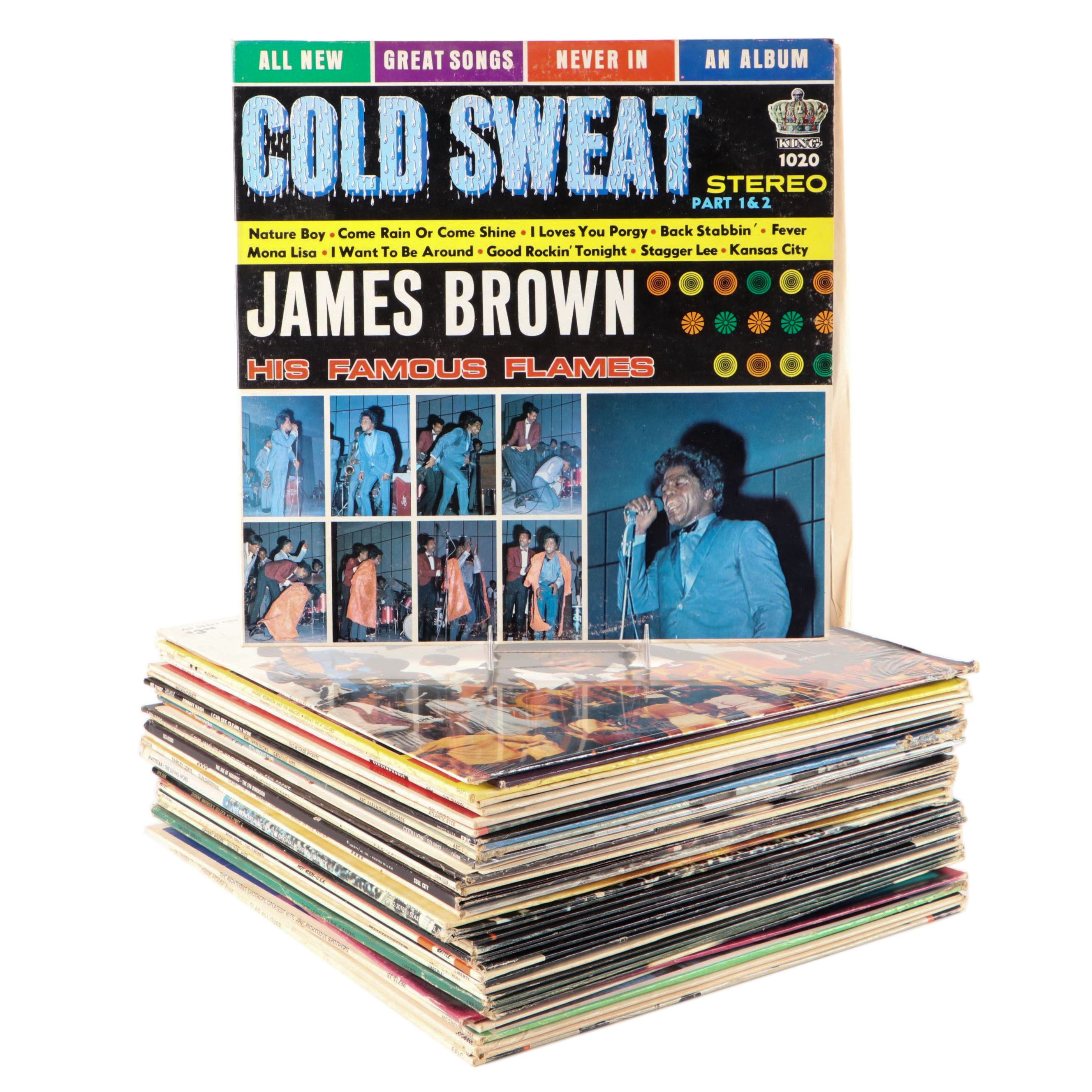 James Brown with Johnny Nash, The Temptations, Diana Ross, and More Records