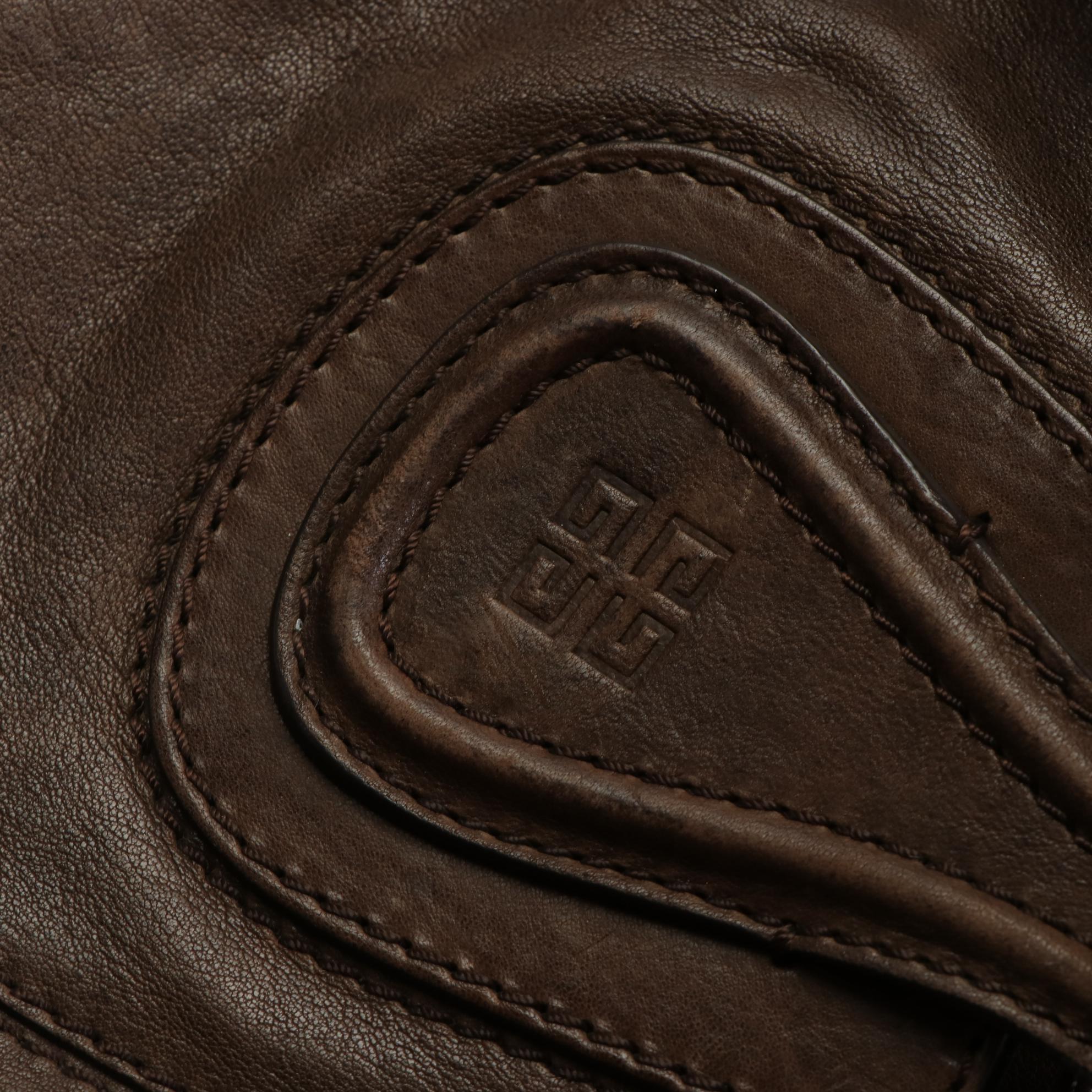 Givenchy Nightingale Two-Way Satchel in Brown Leather