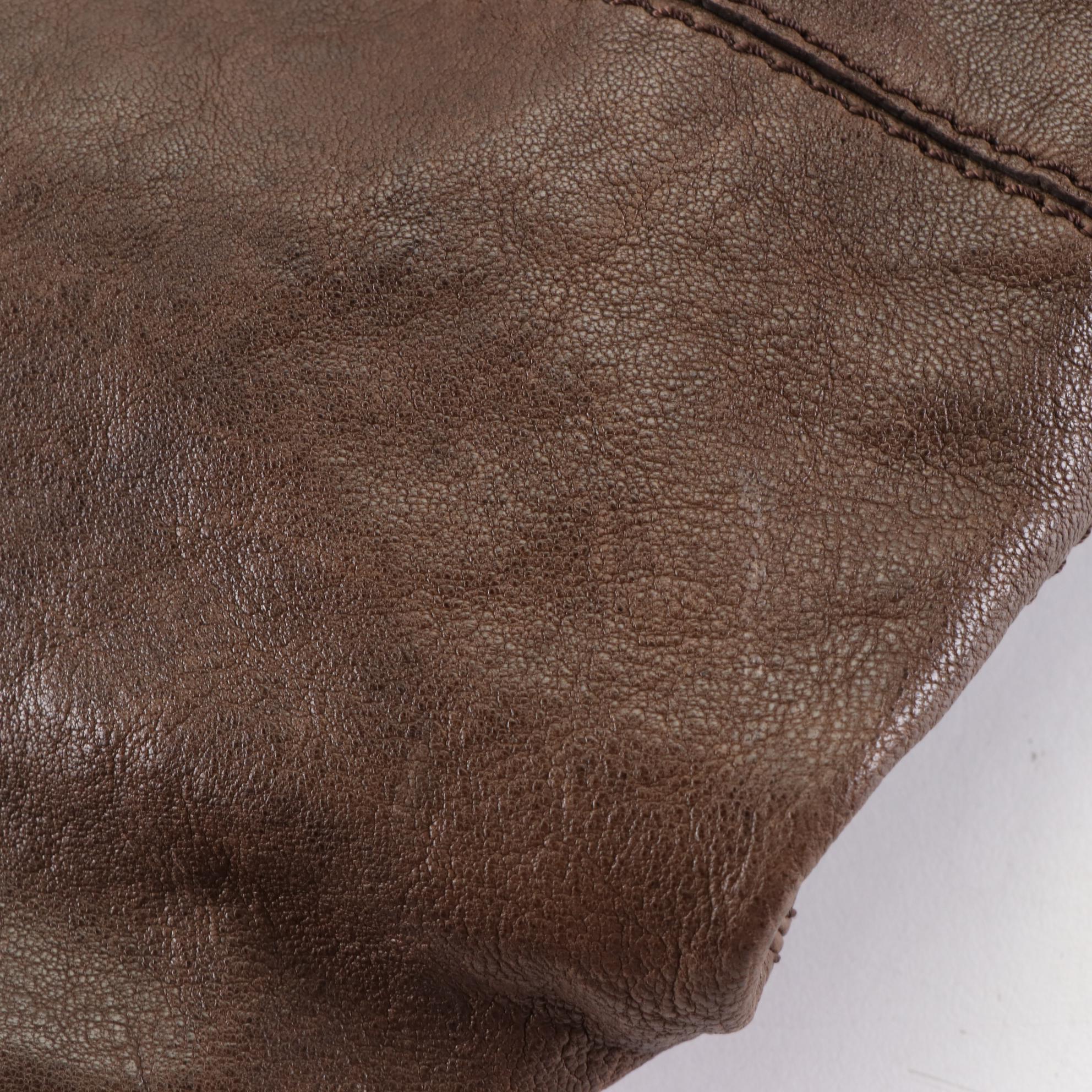 Givenchy Nightingale Two-Way Satchel in Brown Leather