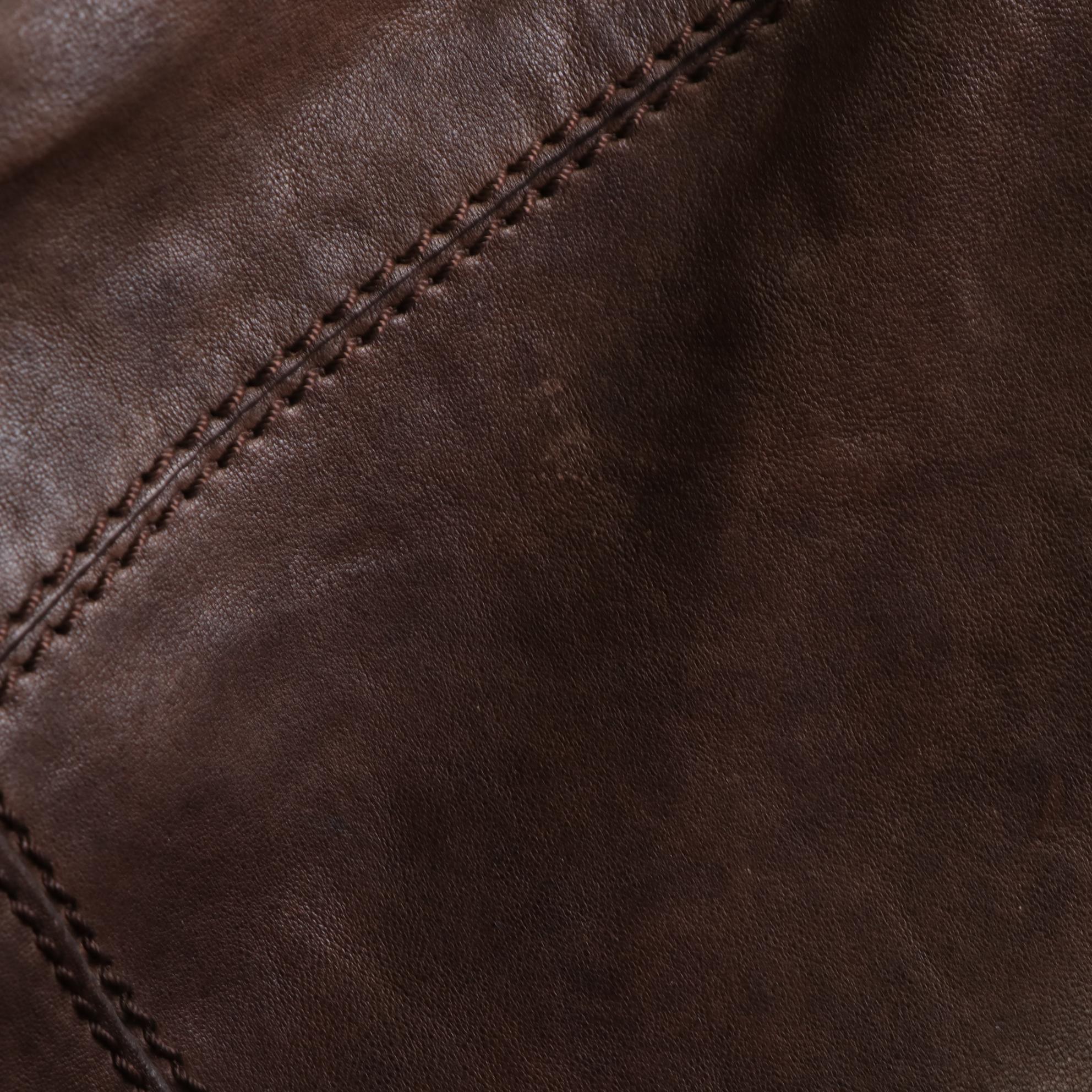 Givenchy Nightingale Two-Way Satchel in Brown Leather