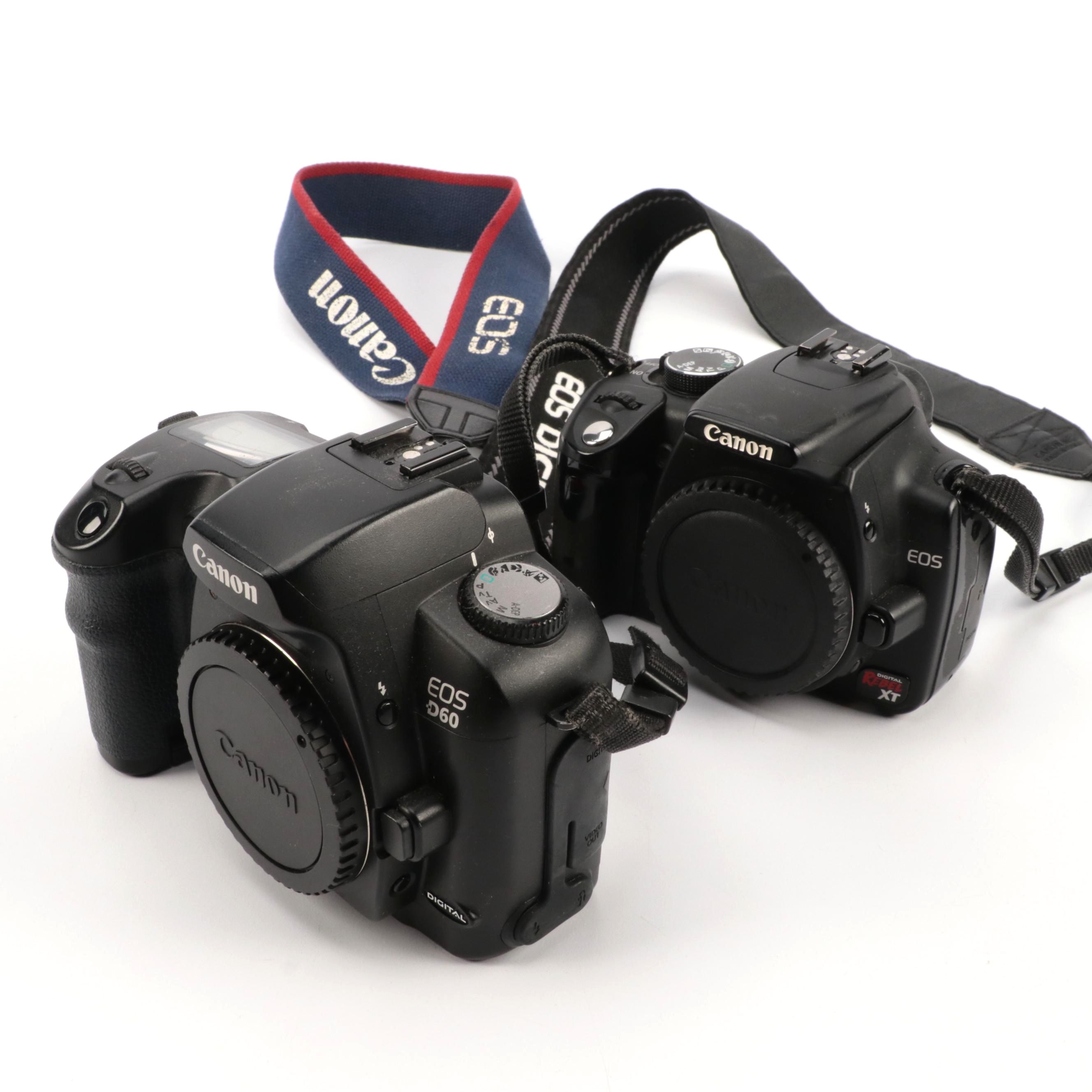 Canon EOS D60 and Rebel XT DSLR Cameras