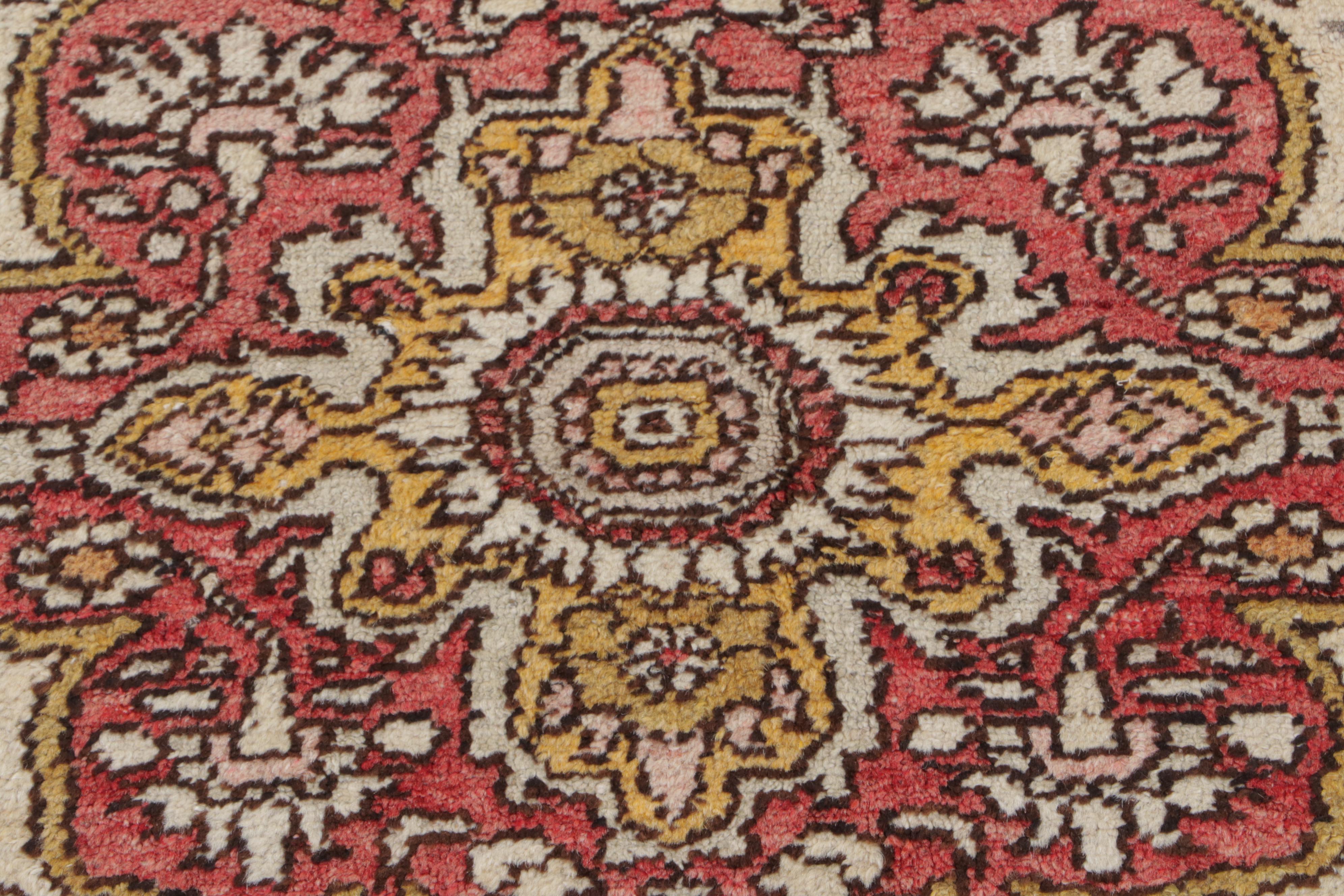4'4 x 6'8 Hand-Knotted Turkish Oushak Area Rug