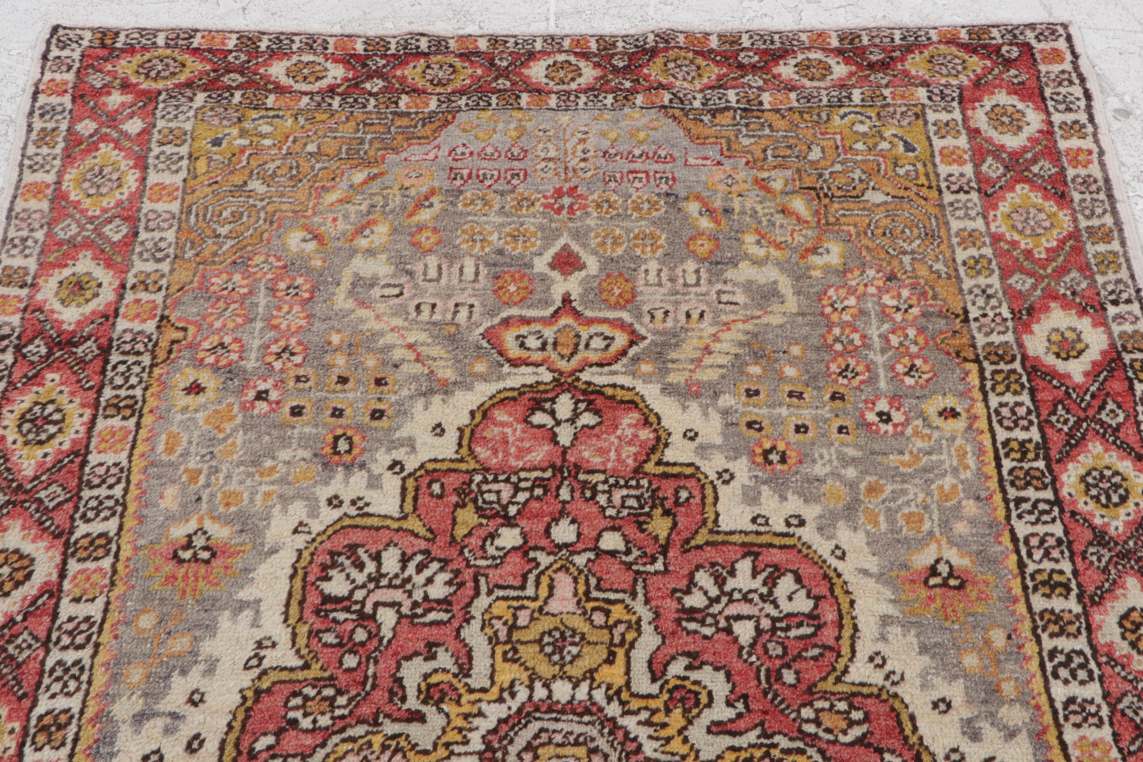 4'4 x 6'8 Hand-Knotted Turkish Oushak Area Rug