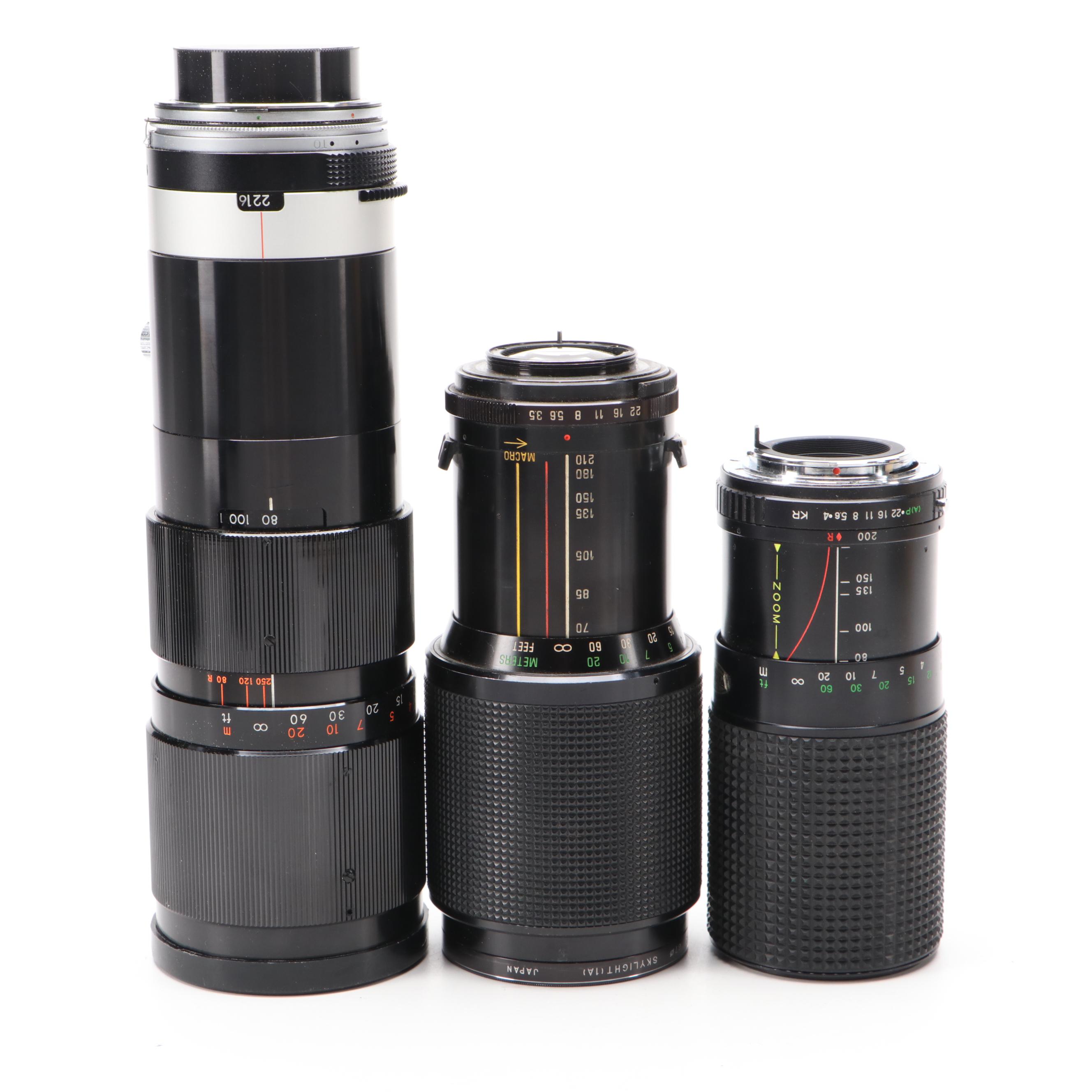 Vivitar, Canon Quantaray, More Zoom and Other Camera Lenses