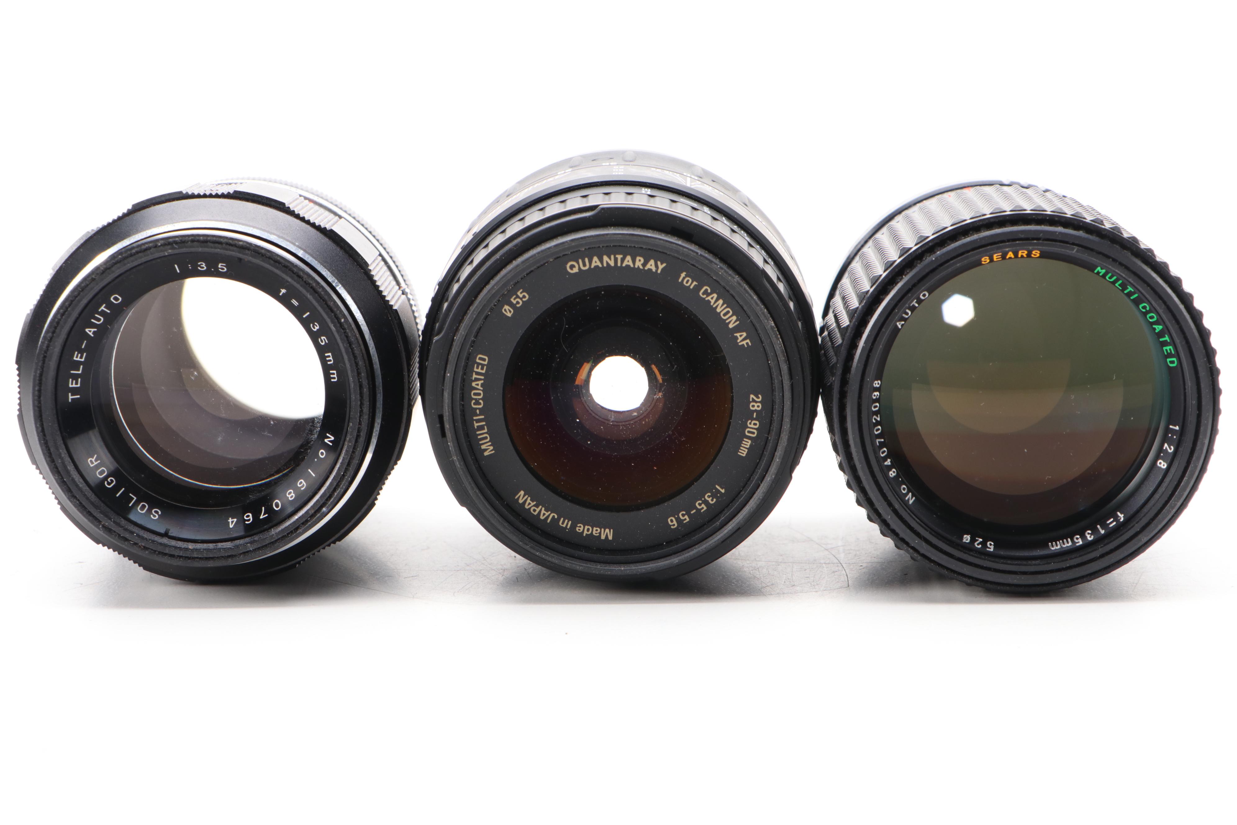 Vivitar, Canon Quantaray, More Zoom and Other Camera Lenses