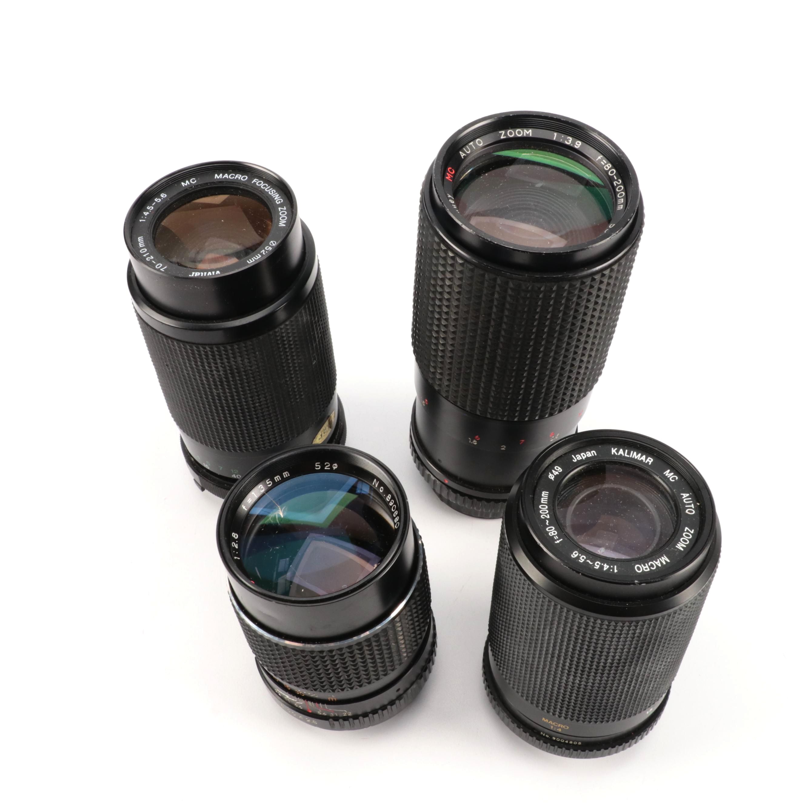 Vivitar, Kalimar, Sears and JC Penney Camera Lenses