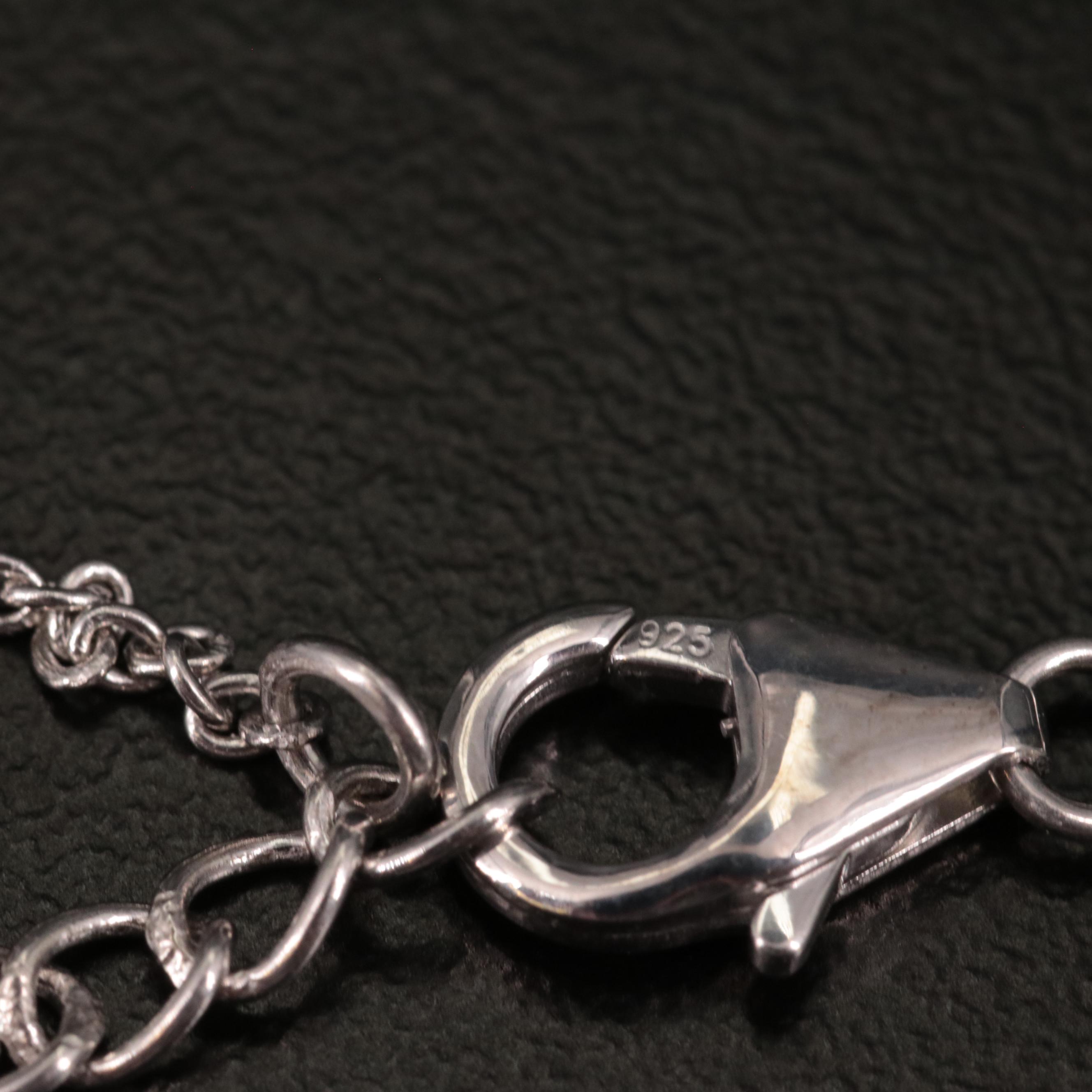 Sterling Mystic Quartz and White Topaz Pendant Necklace