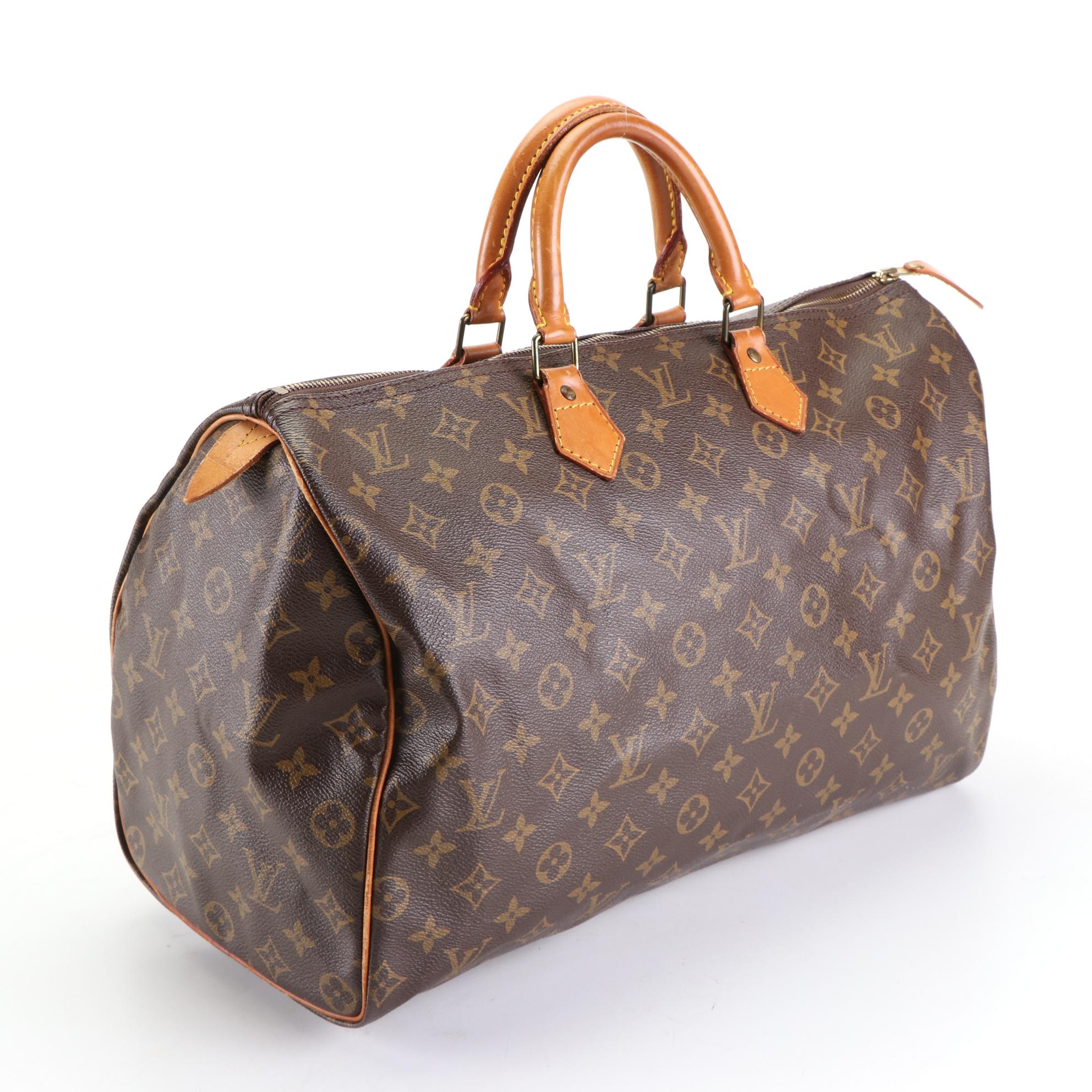 Louis Vuitton Speedy 40 in Monogram Canvas and Vachetta Leather