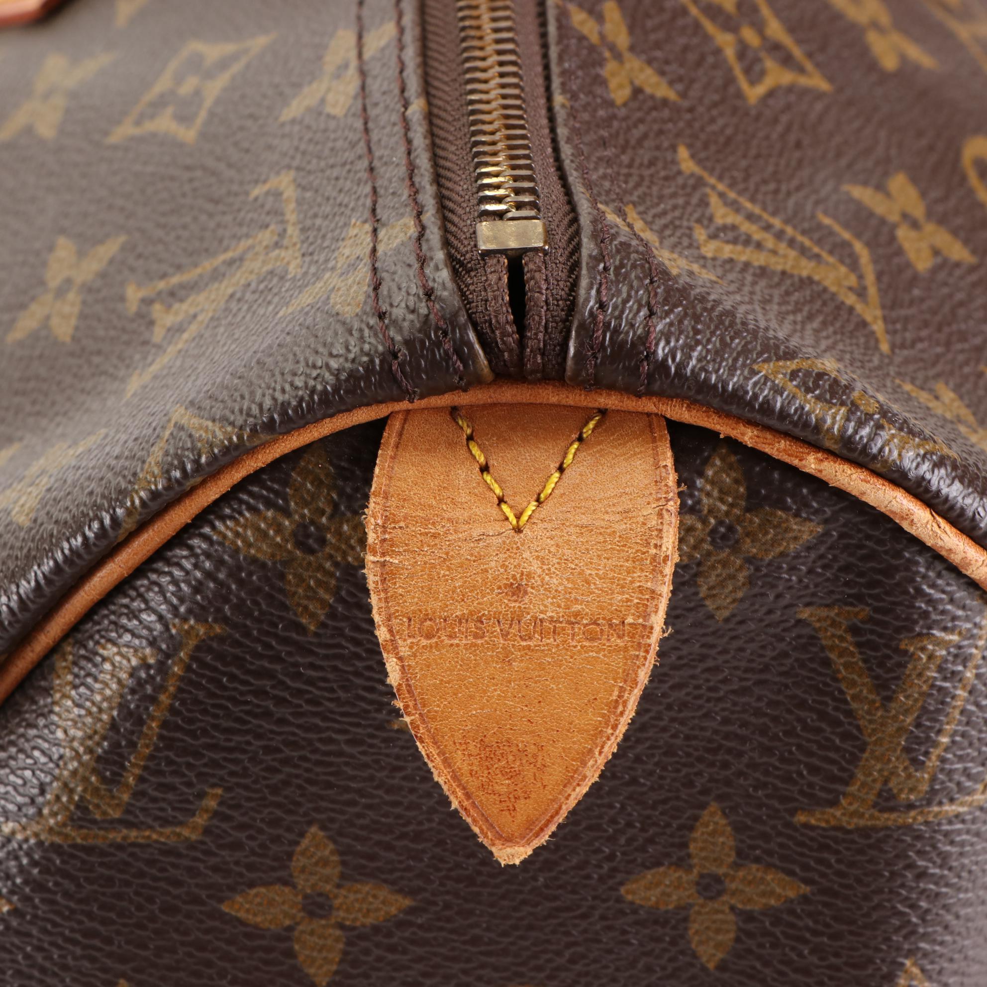 Louis Vuitton Speedy 40 in Monogram Canvas and Vachetta Leather
