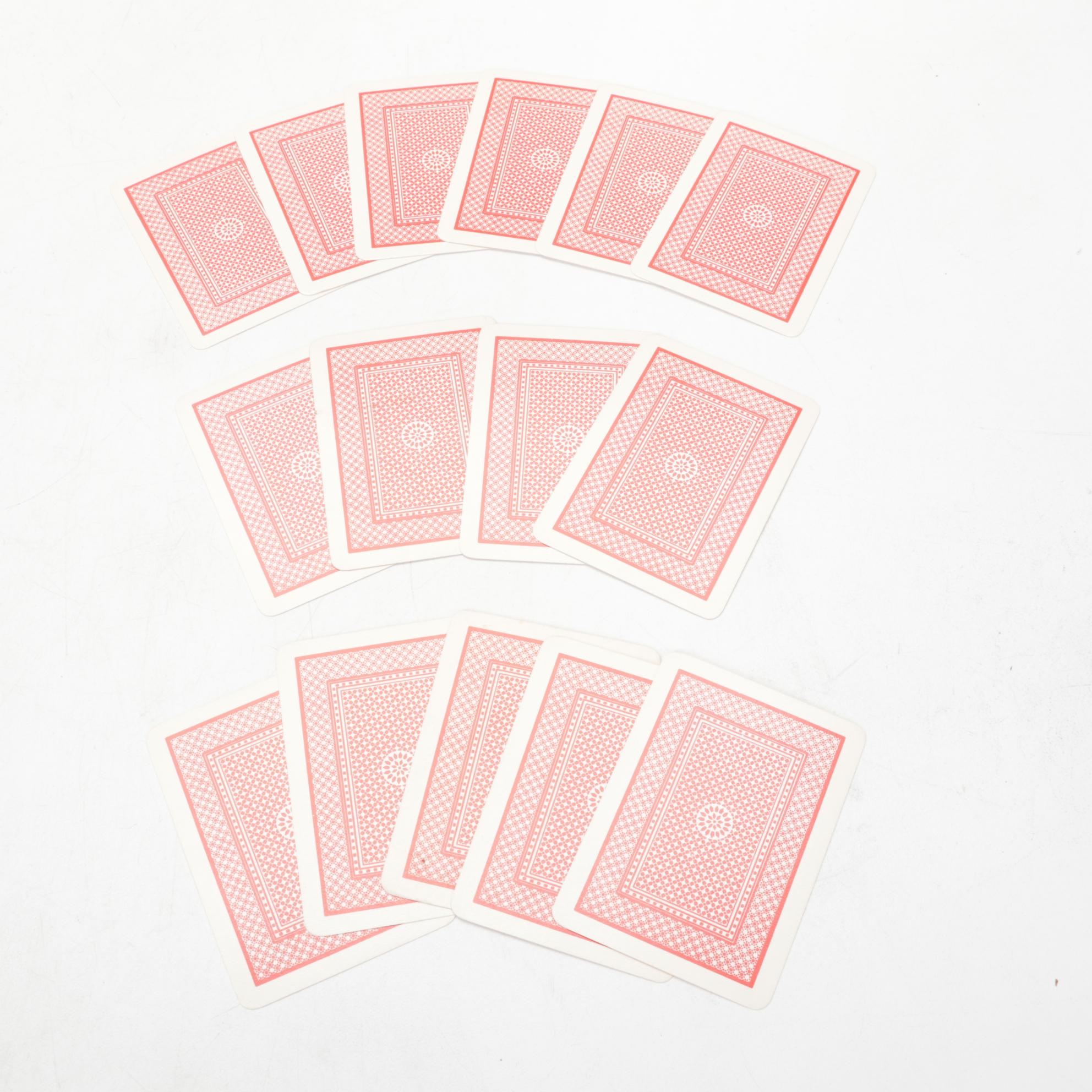 Pin-Up Girl Playing Cards and Vargas Calendar Page, Mid-20th Century