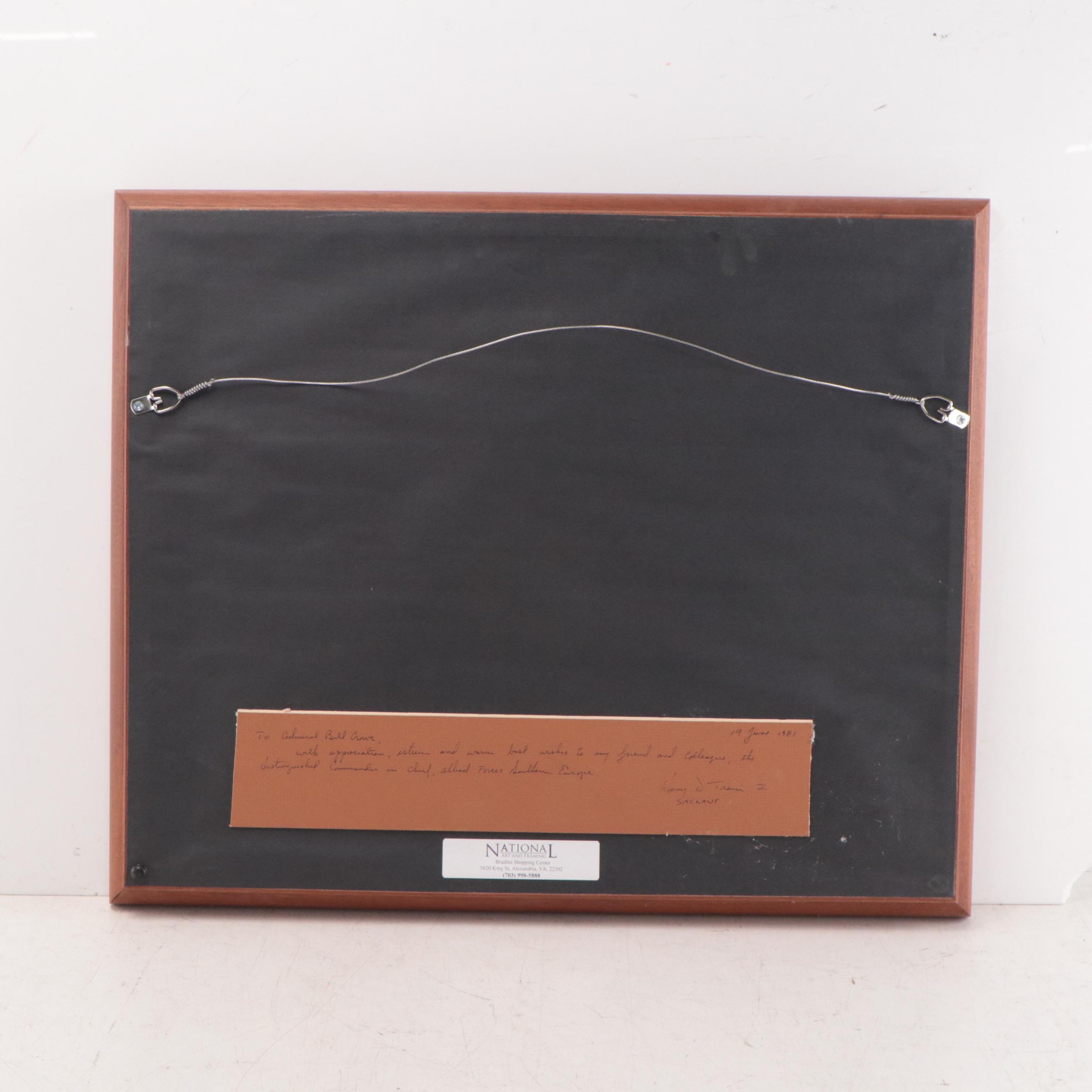 Lithograph of Ship "U.S. Frigate Constitution Sail Plan"