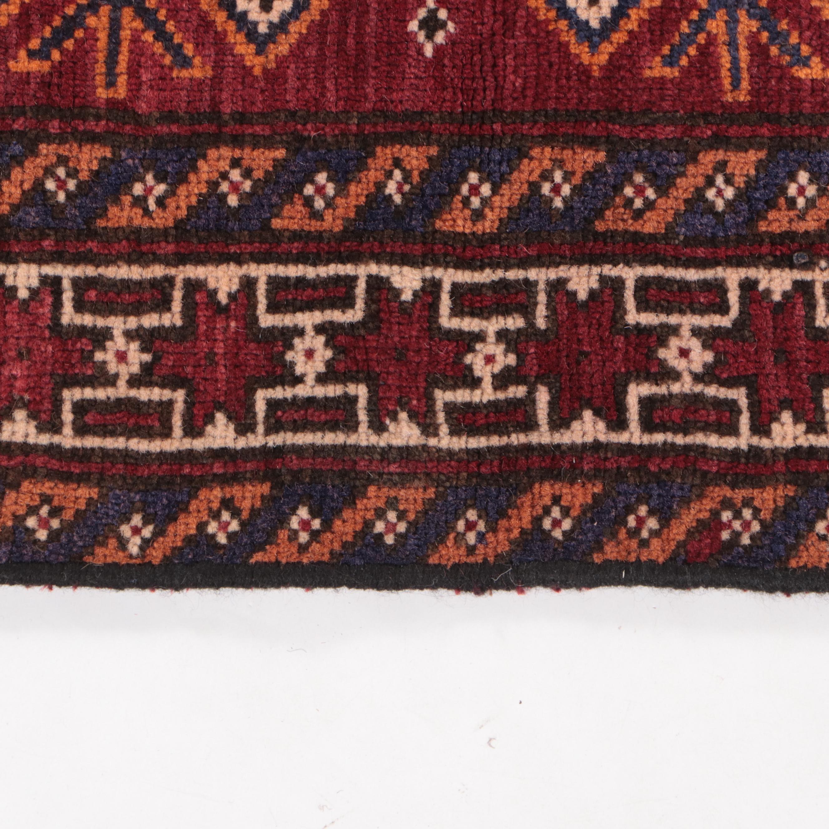 1'9 x 2'8 Hand-Knotted Afghan Baluch Accent Rug