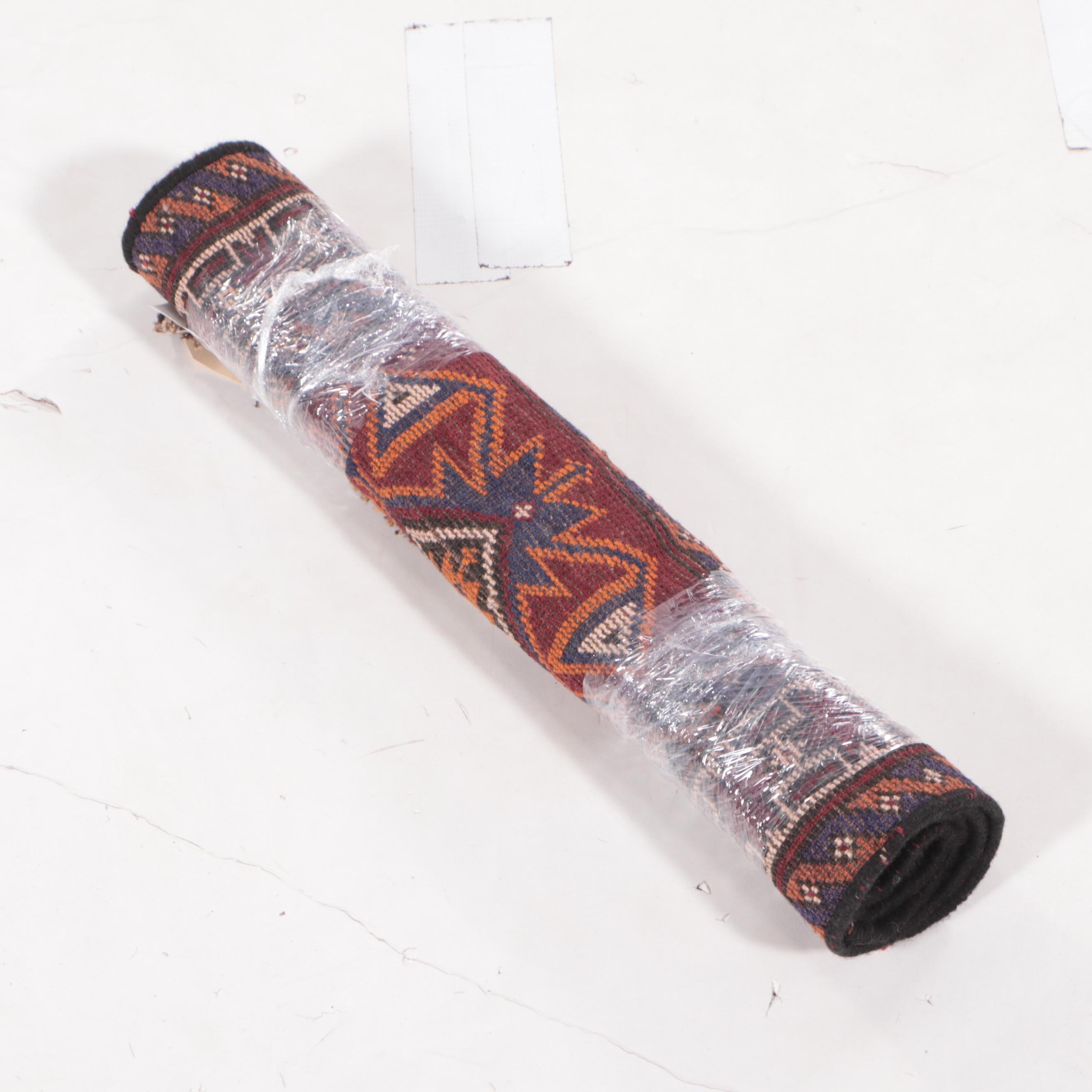 1'9 x 2'8 Hand-Knotted Afghan Baluch Accent Rug