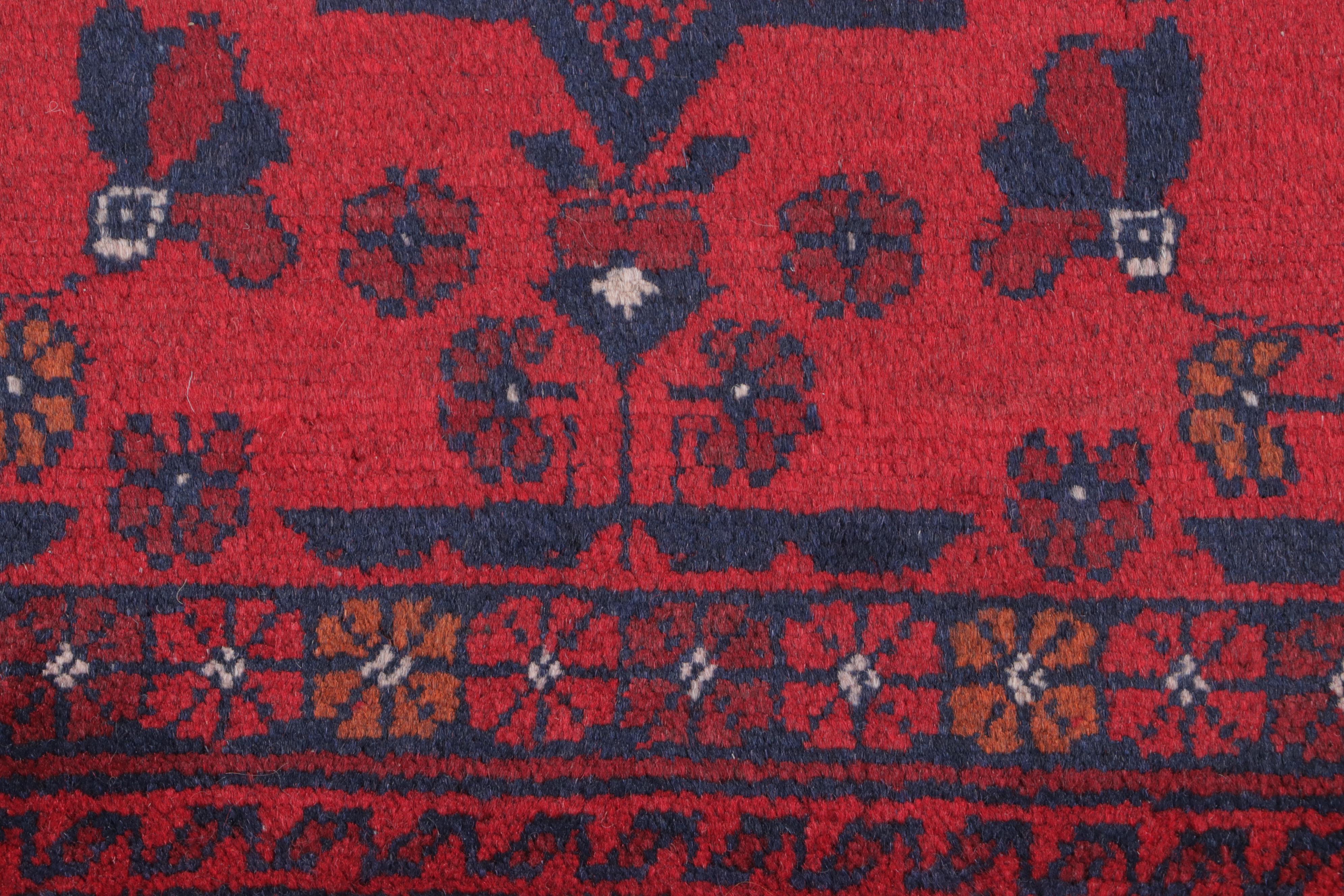 1'8 x 3'8 Hand-Knotted Afghan Kunduz Accent Rug