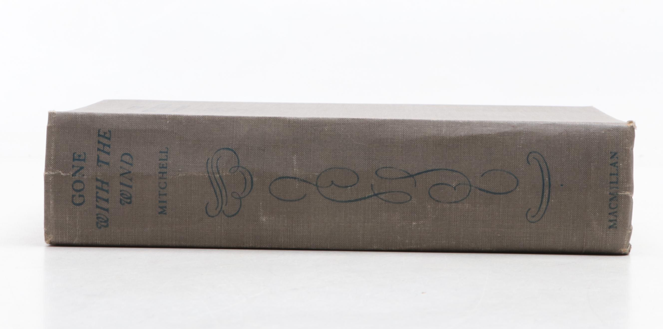 Early Printing "Gone with the Wind" by Margaret Mitchell, 1936