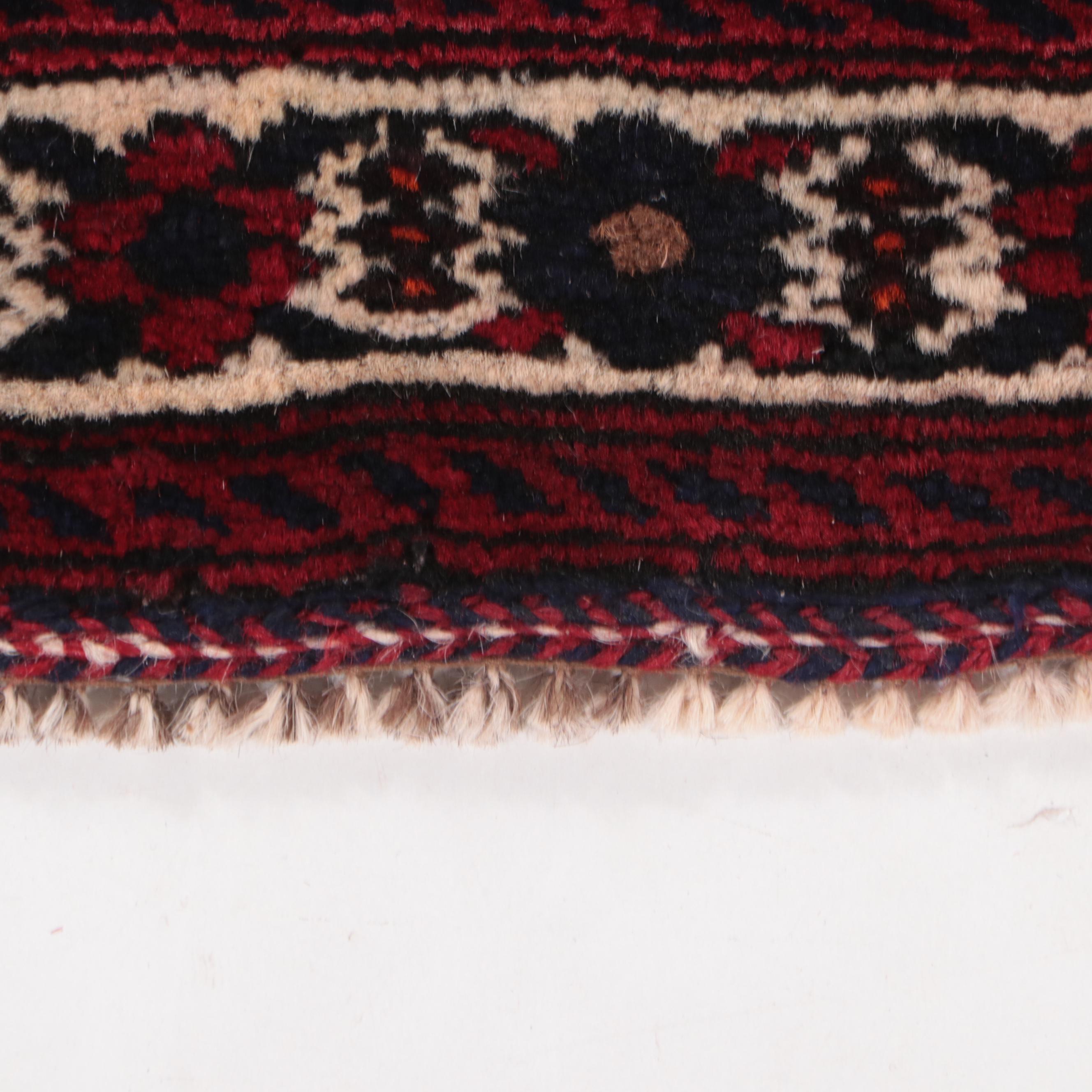 1'8 x 2'3 Hand-Knotted Afghan Baluch Accent Rug