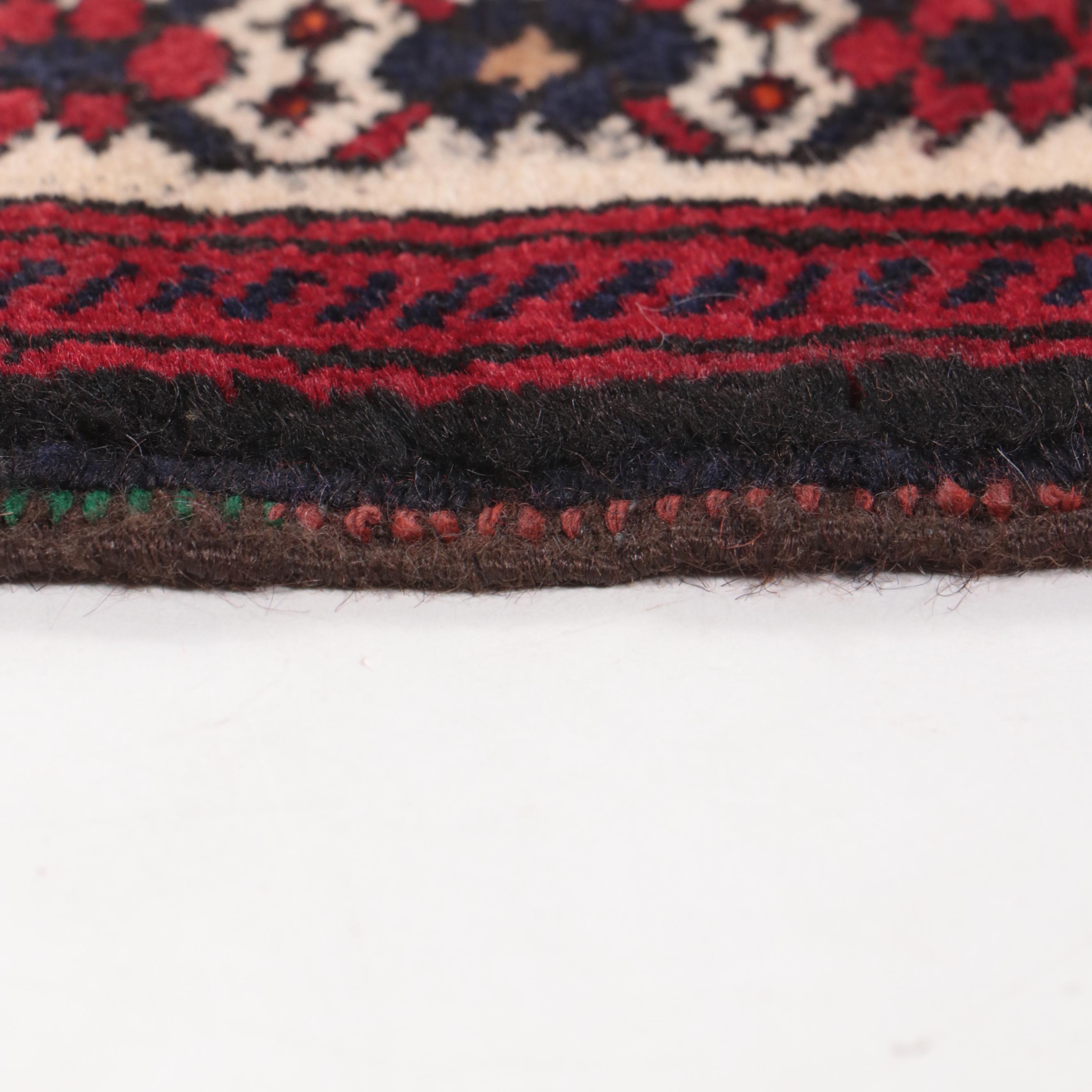 1'8 x 2'3 Hand-Knotted Afghan Baluch Accent Rug